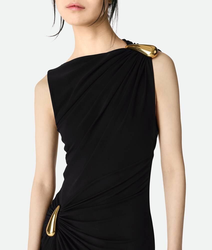 Women's Viscose Jersey Dress in Black Product Image