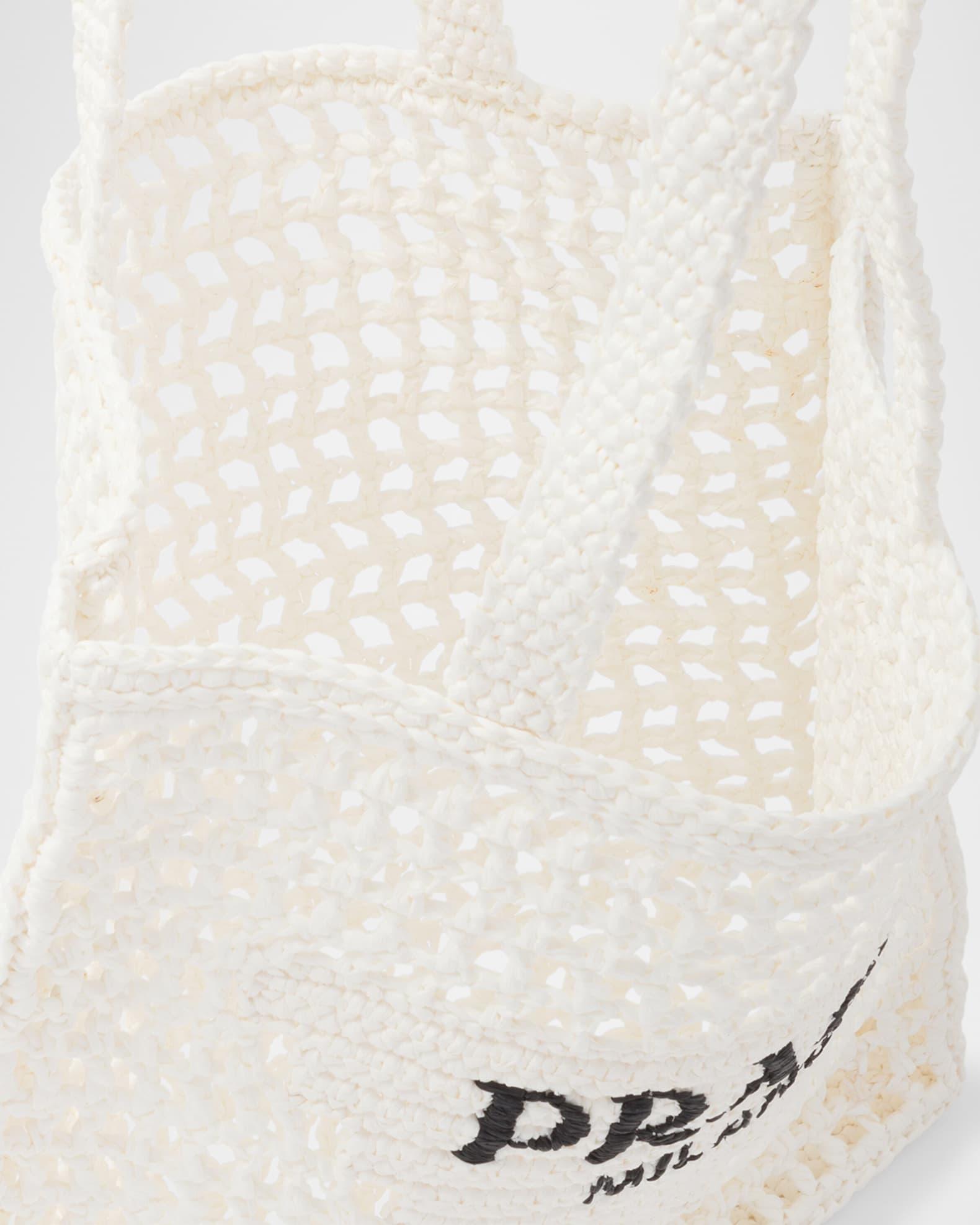 Bicolor Woven Logo Shopper Tote Bag Product Image