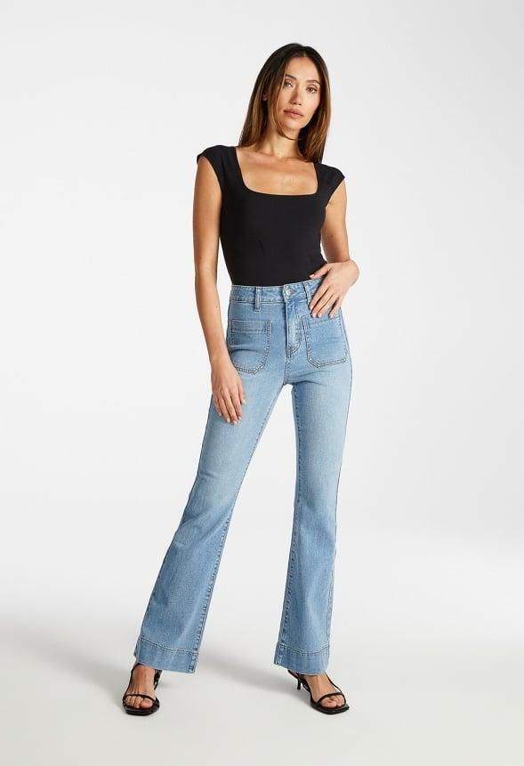 Square Neck Tank Bodysuit Product Image