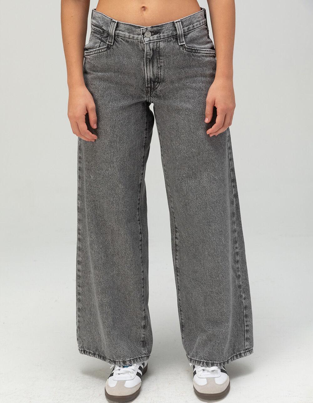 LEVI'S '94 Baggy Wide Leg Womens Jeans - Out And About - GREY DENIM Product Image