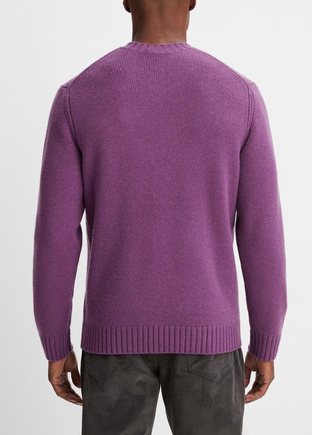 Wool-Cashmere Relaxed Crew Neck Sweater Product Image