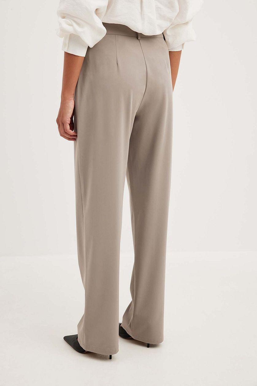 Flowy Straight Leg Suit Pants Product Image