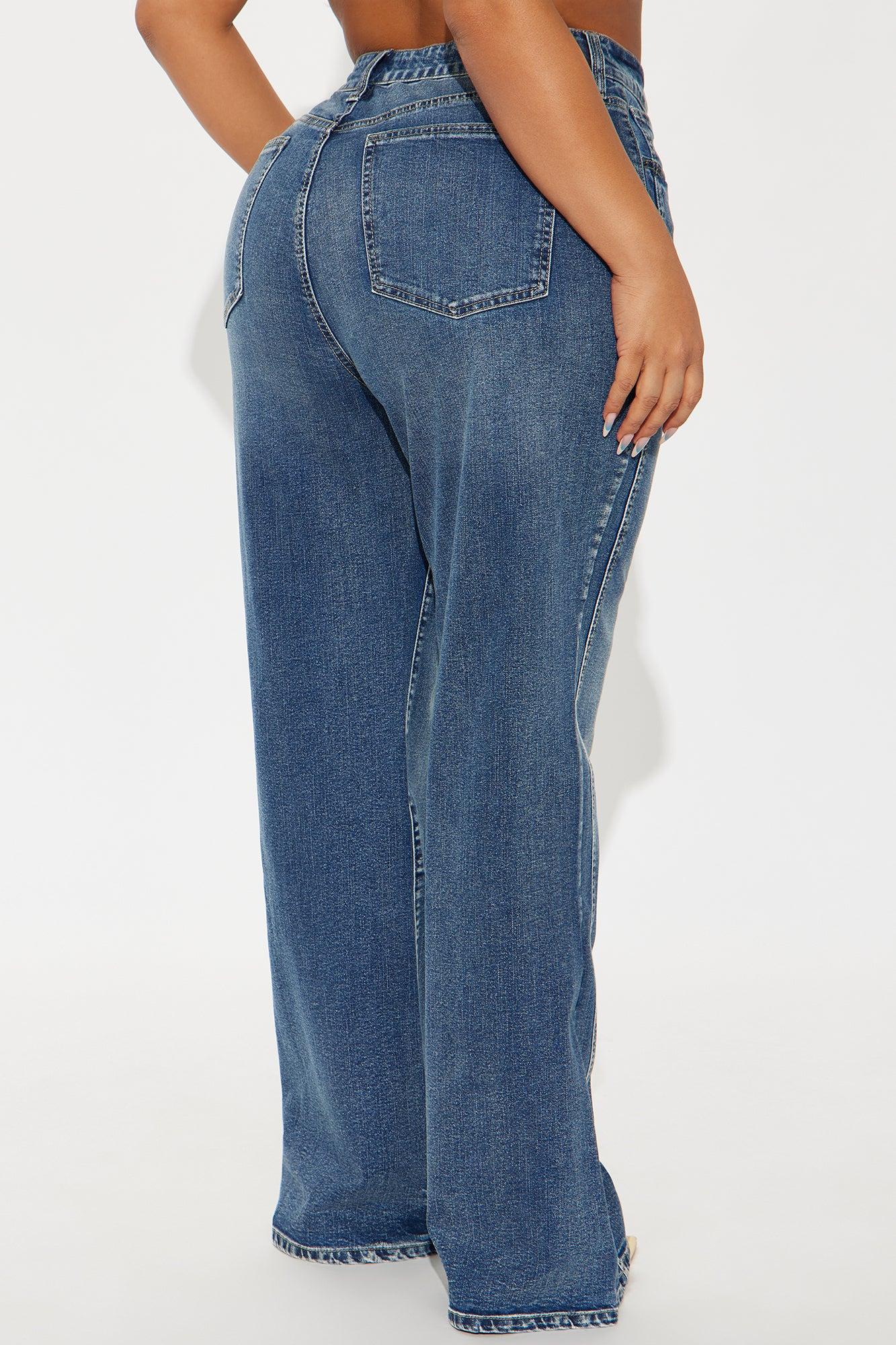Upper West High Rise Stretch Flare Jeans - Dark Wash Female Product Image