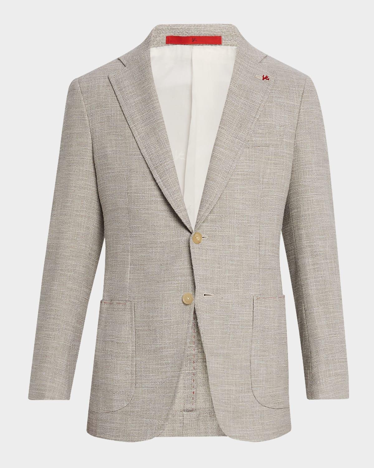 Men's Textured Wool-Blend Blazer Product Image