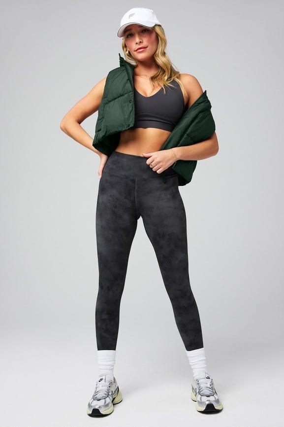 Essential Cropped Hooded Puffer Vest Product Image