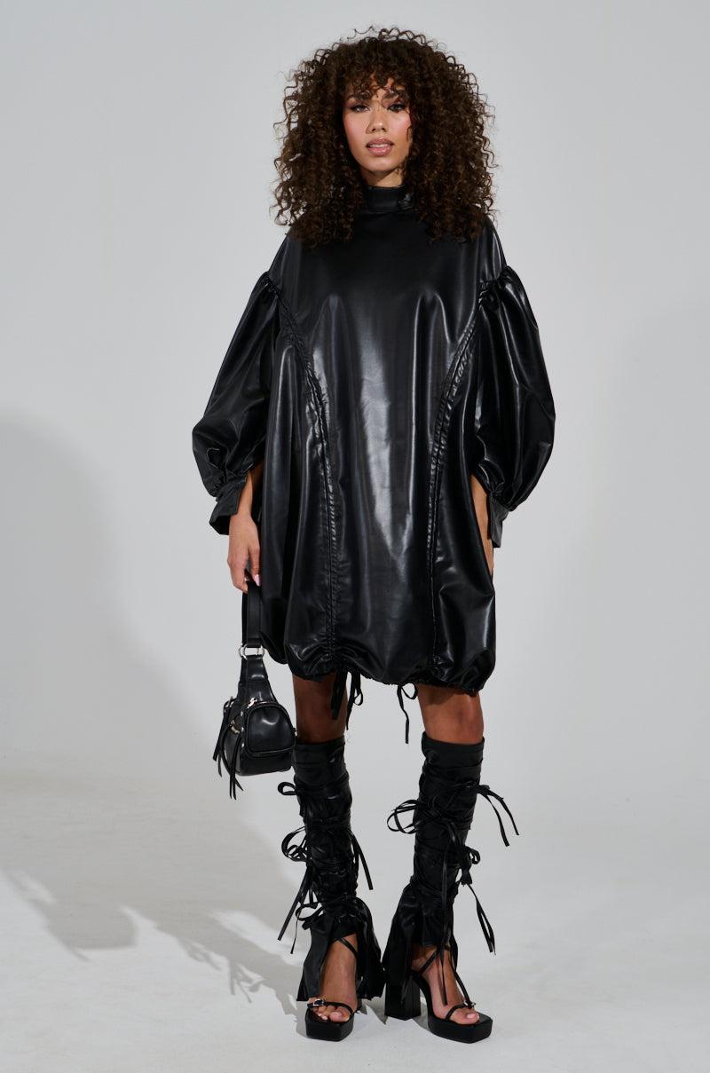 I NEED SOME SPACE PU MINI DRESS Product Image