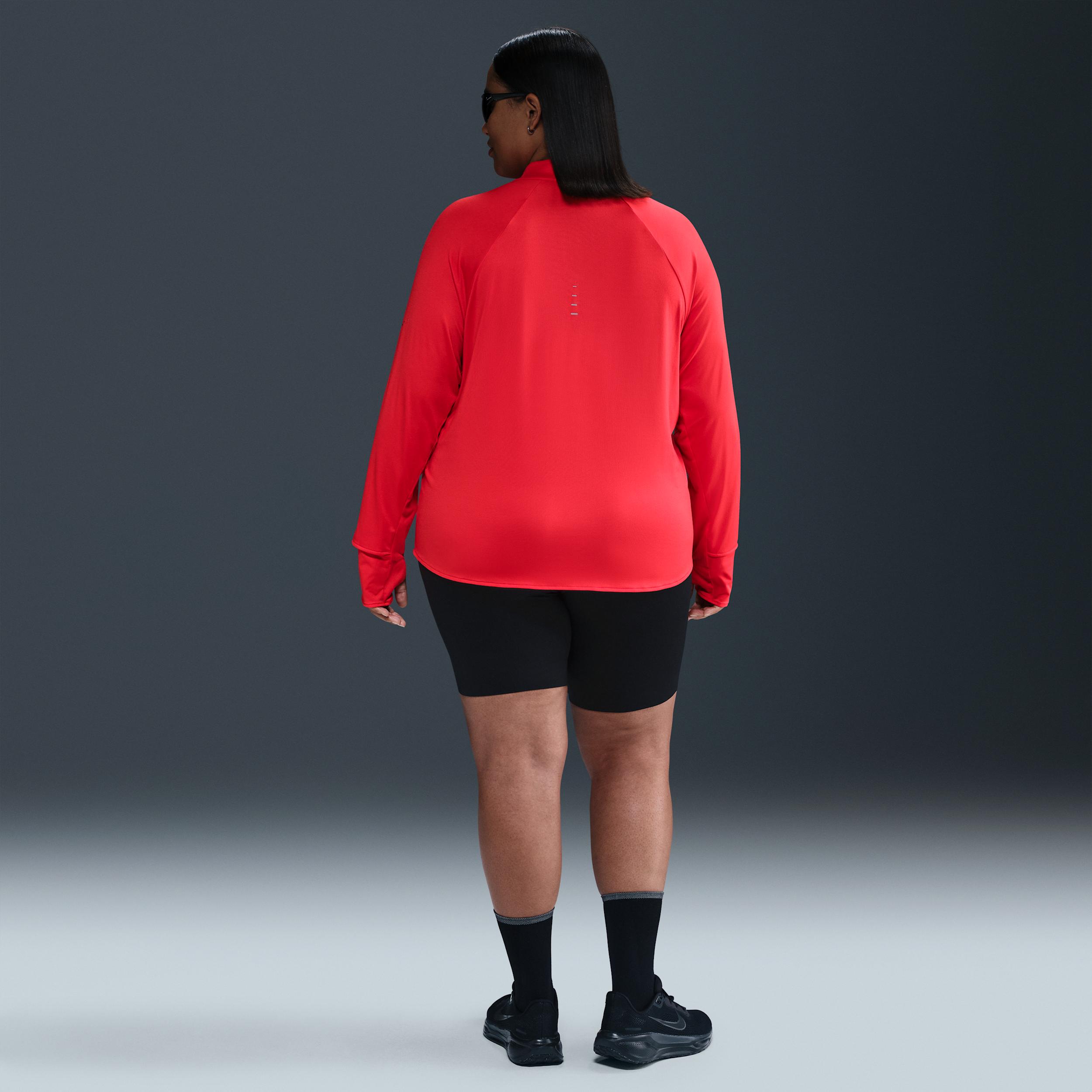 Nike Womens Swift Dri-FIT UV 1/4-Zip Running Top (Plus Size) | HQ0501-010 Product Image