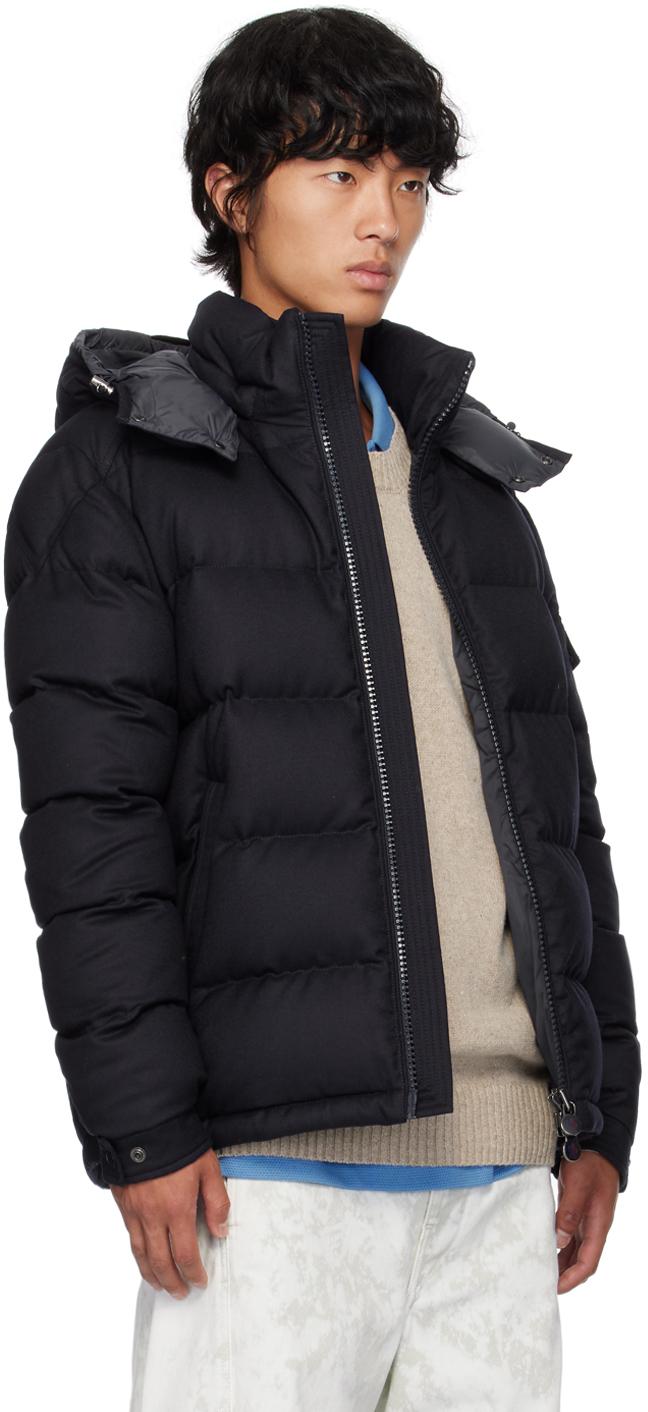 MONCLER Montgenevre Wool Down Jacket In Navy Product Image