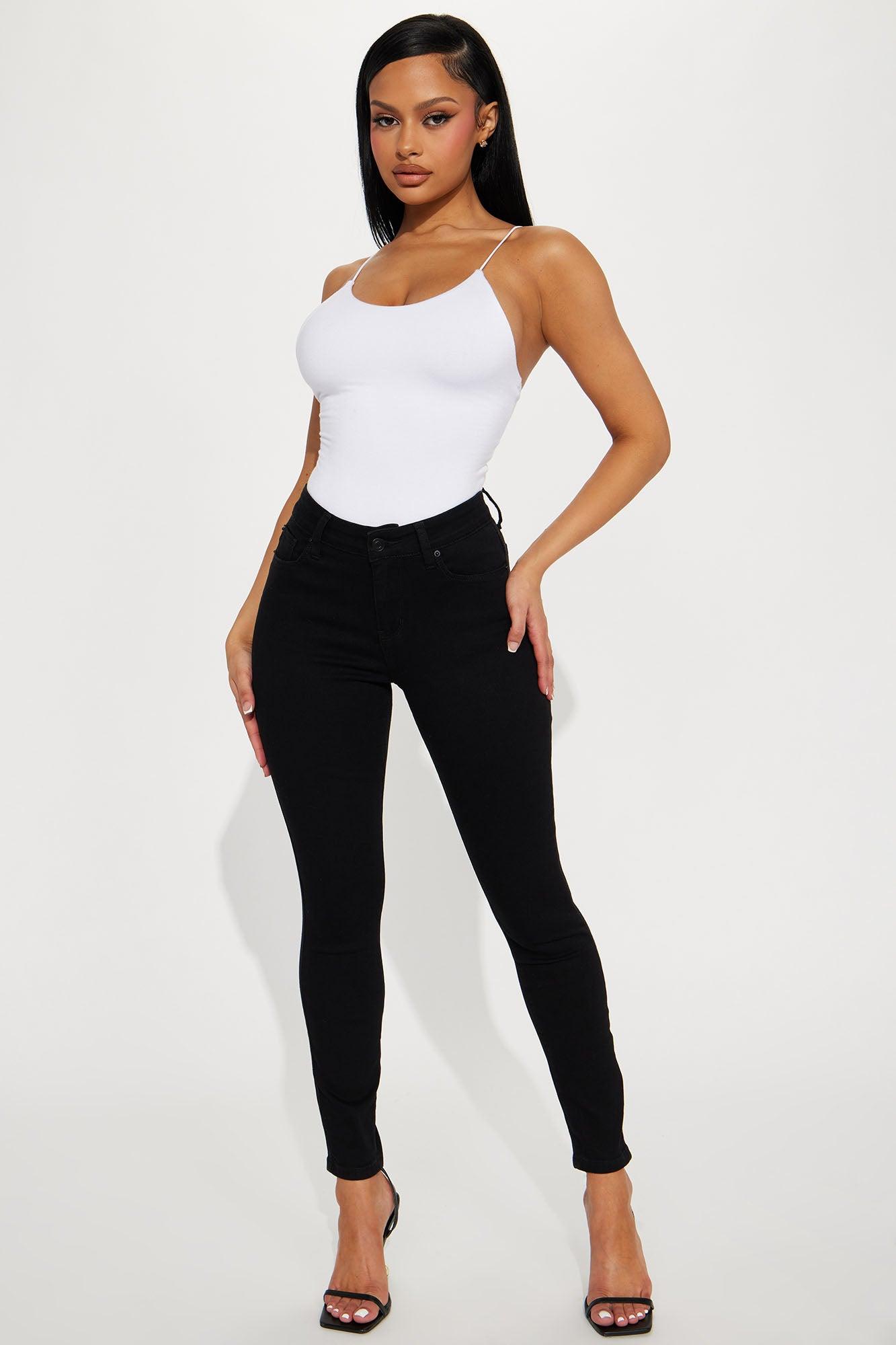 Can't Believe It! Booty Shaping Skinny Jeans - Black Product Image
