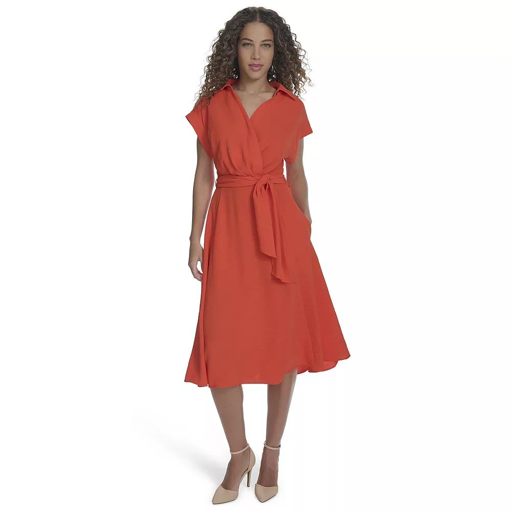 Women's Harper Rose Short Sleeve Collared Dress, Size: 8, Orange Product Image