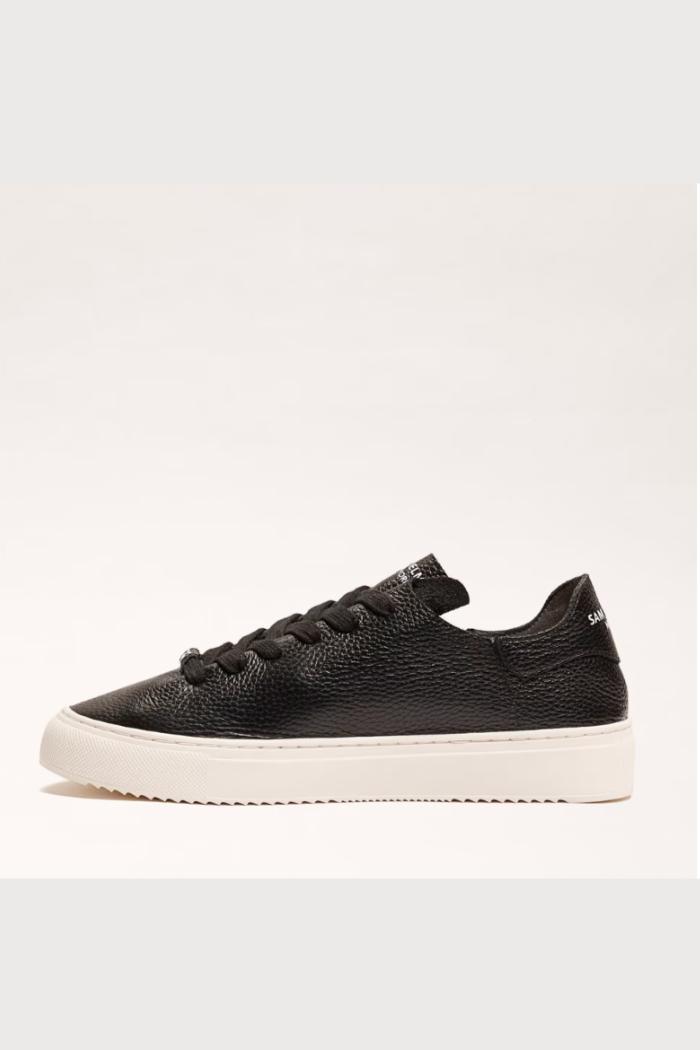 Poppy Lace Up Sneaker- Black Product Image