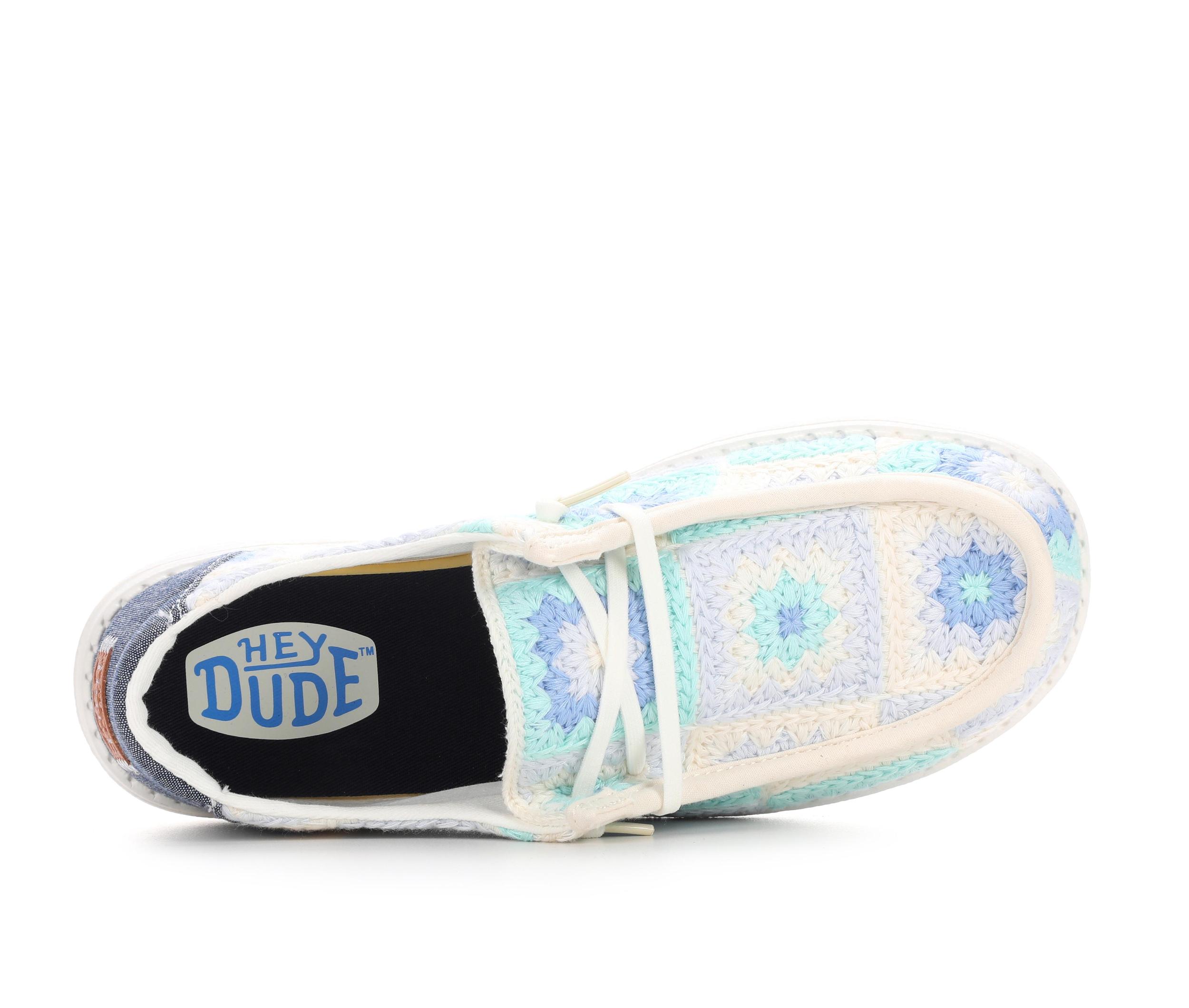 Women's HEYDUDE Wendy Cottage Crochet Casual Shoes Product Image