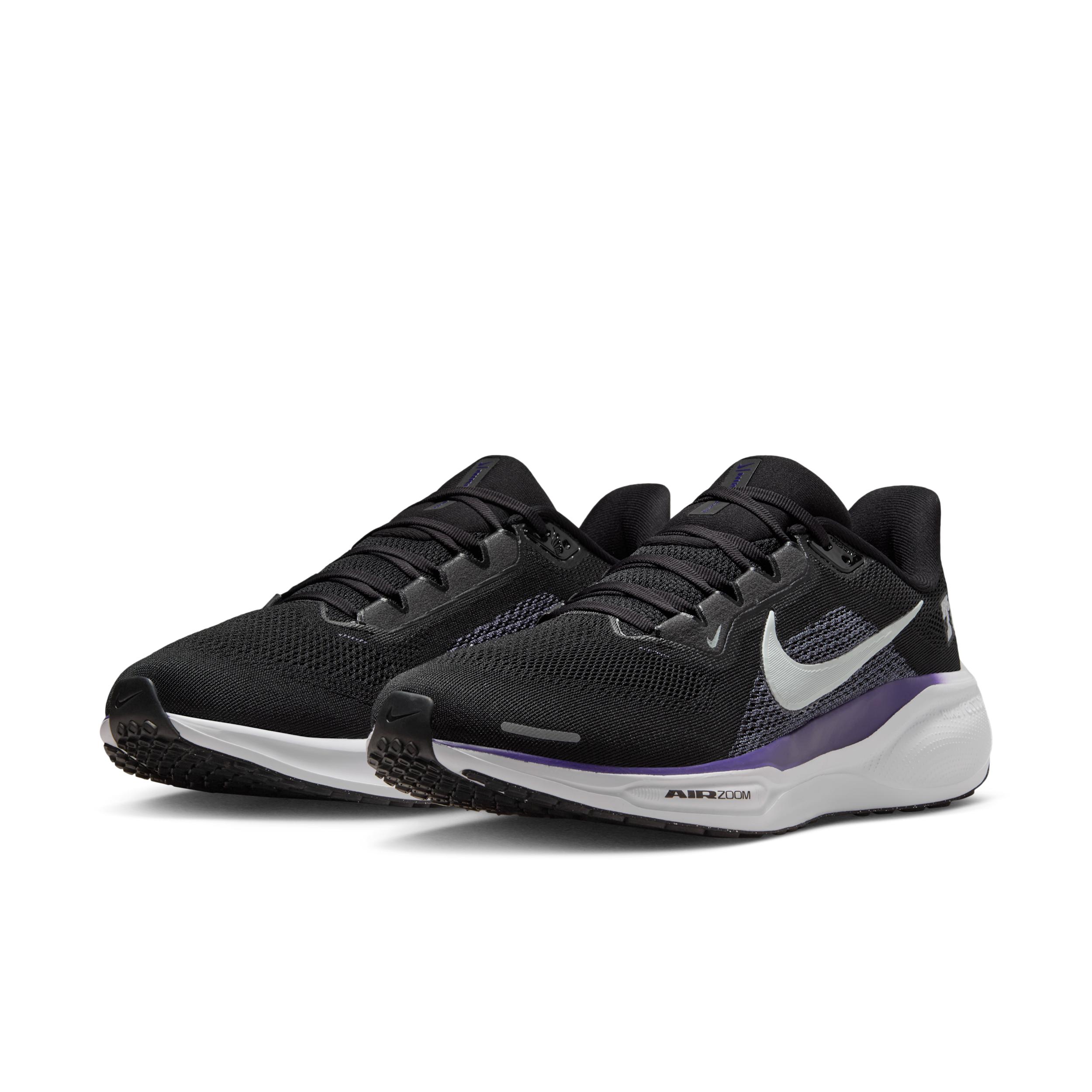TCU Pegasus 1 Nike Mens College Road Running Shoes | FZ5143-002 Product Image