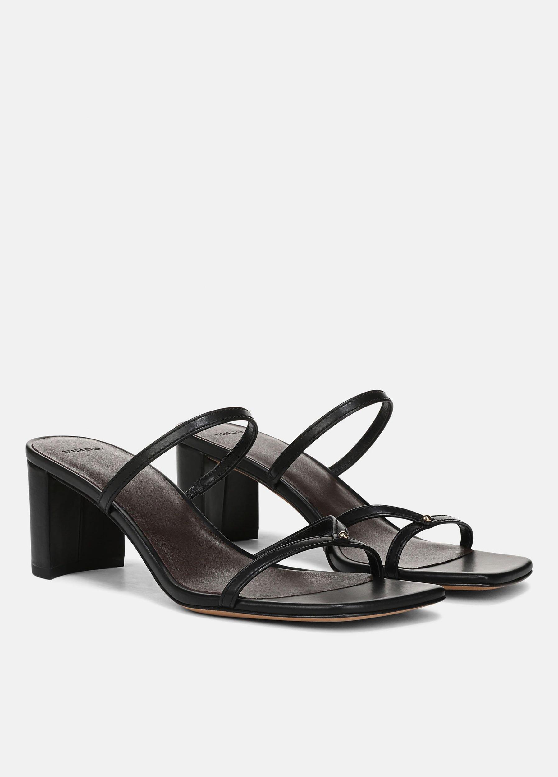 Ona Leather Heeled Sandal Product Image