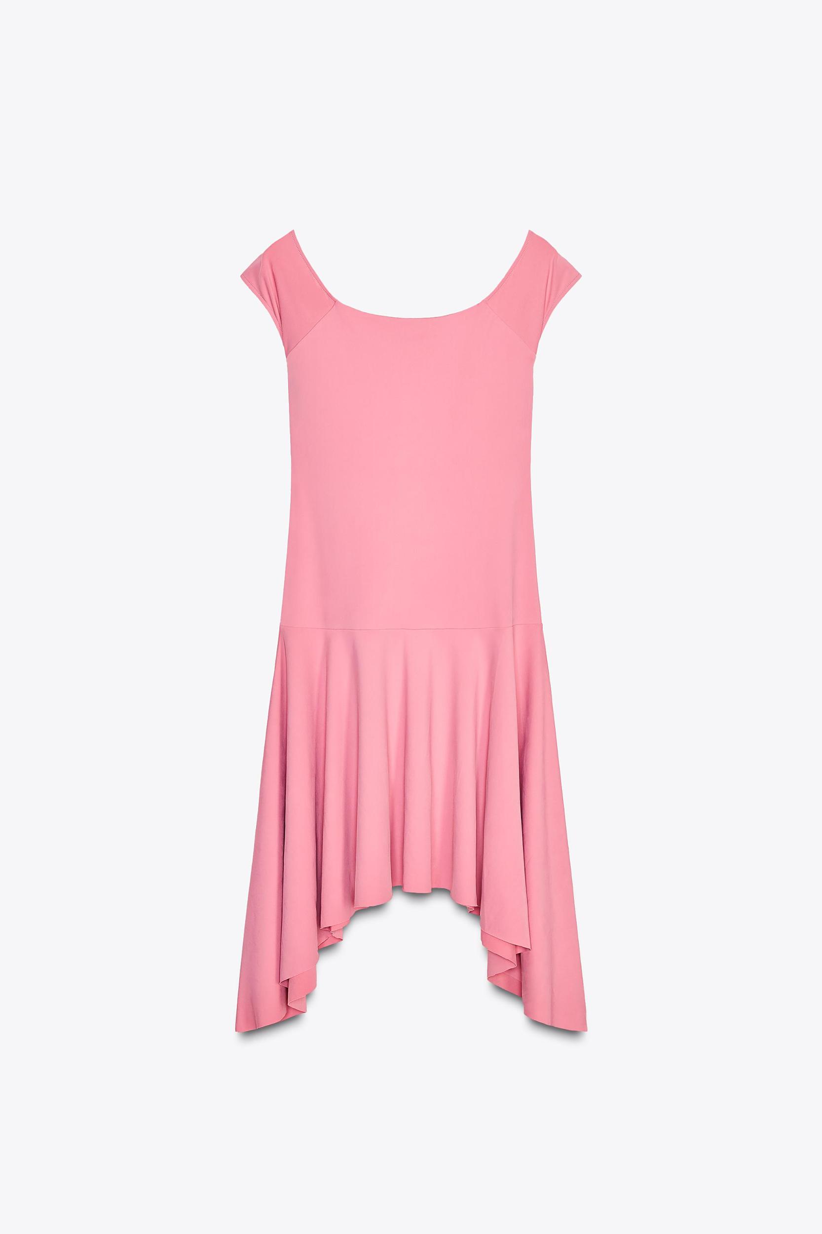 ASYMMETRIC HEM POLYAMIDE DRESS Product Image