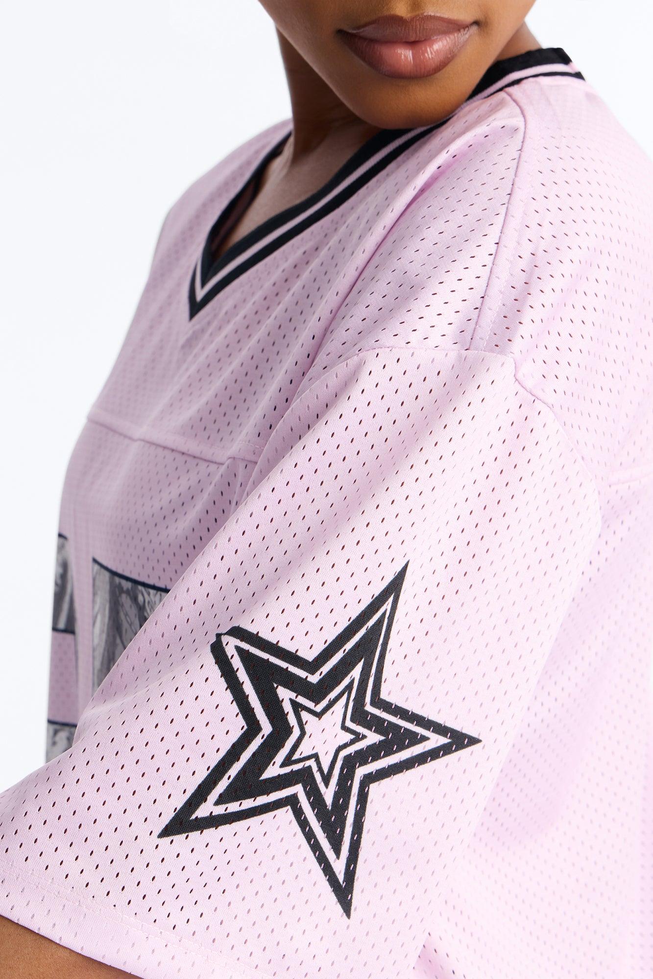 87 Pretty Play Camo Short Sleeve Jersey - Pink Female Product Image