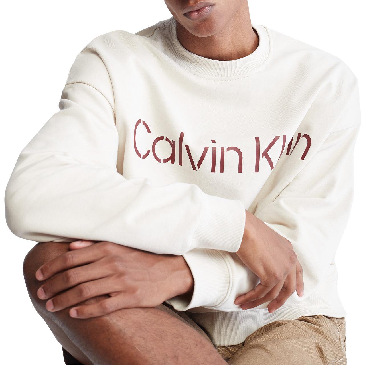 Long Sleeves Relaxed Stencil Crewneck Sweatshirt Product Image