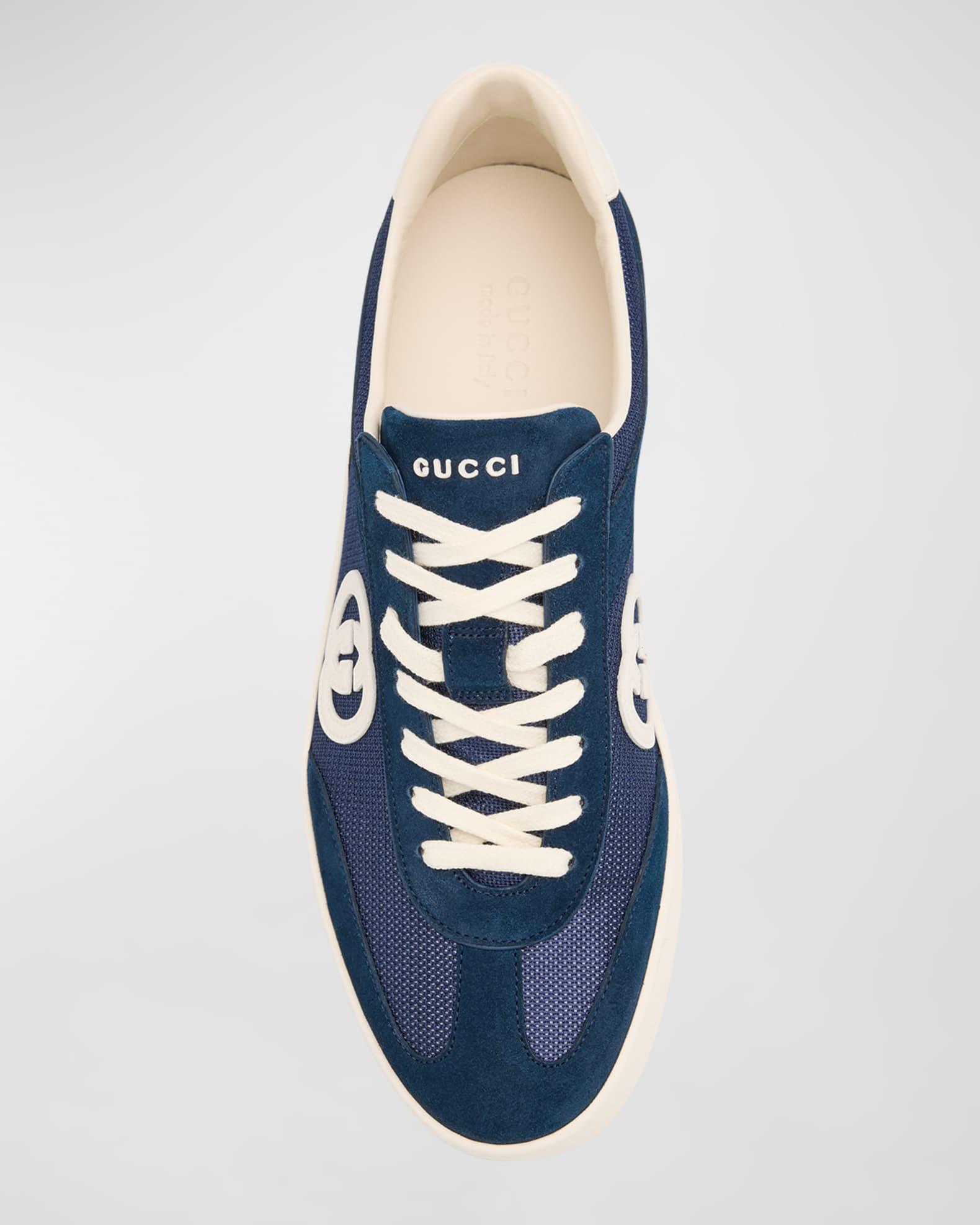 Men's G75 Canvas and Suede T-Toe Low-Top Sneakers Product Image