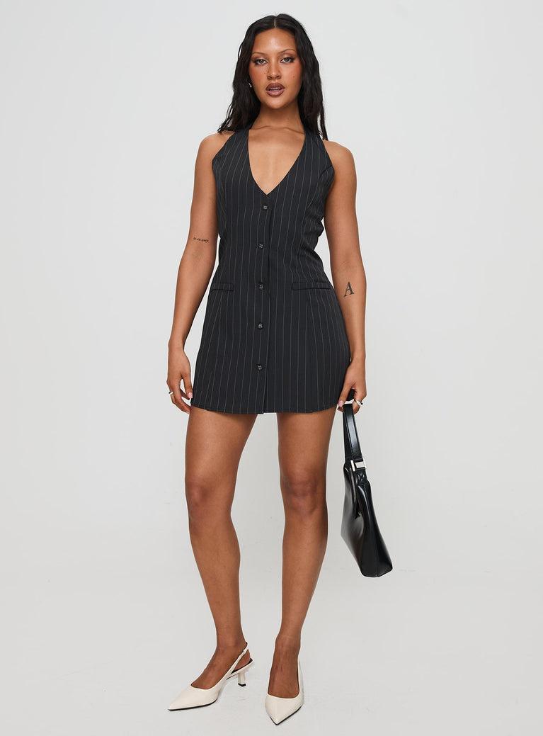 Fenny Mini Dress Pinstripe Product Image