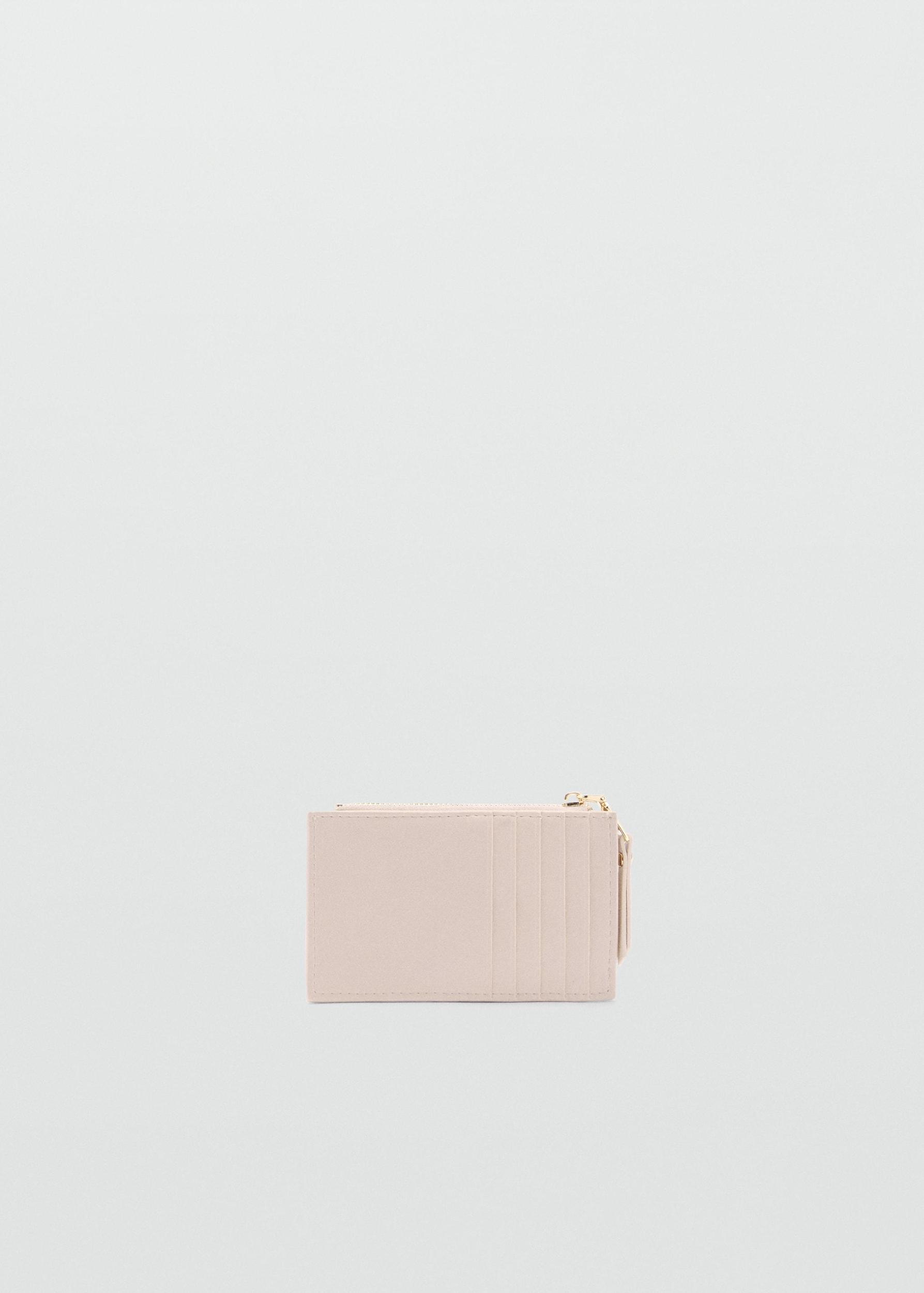 Card holder with decorative stitching - Women | MANGO USA Product Image