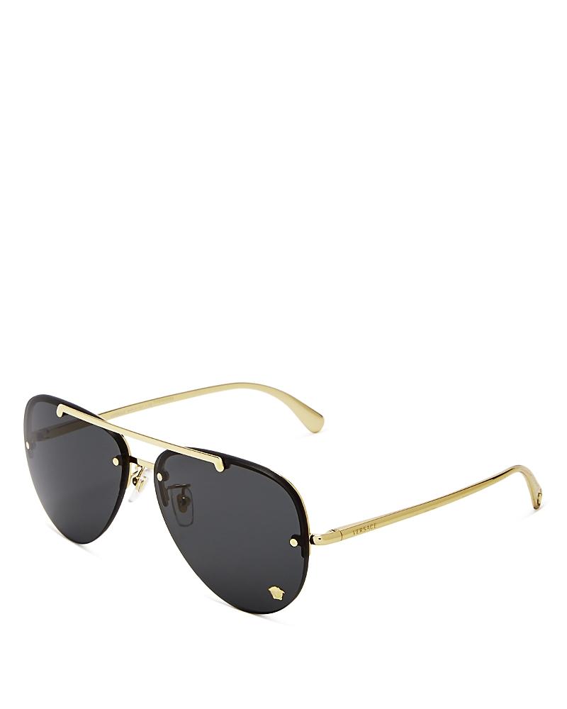 Versace Brow Bar Aviator Sunglasses, 60mm Product Image