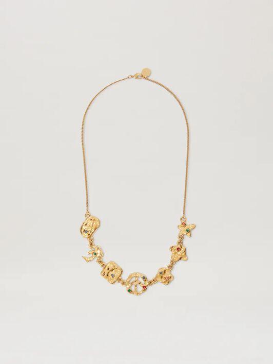 Melted icons golden necklace Product Image