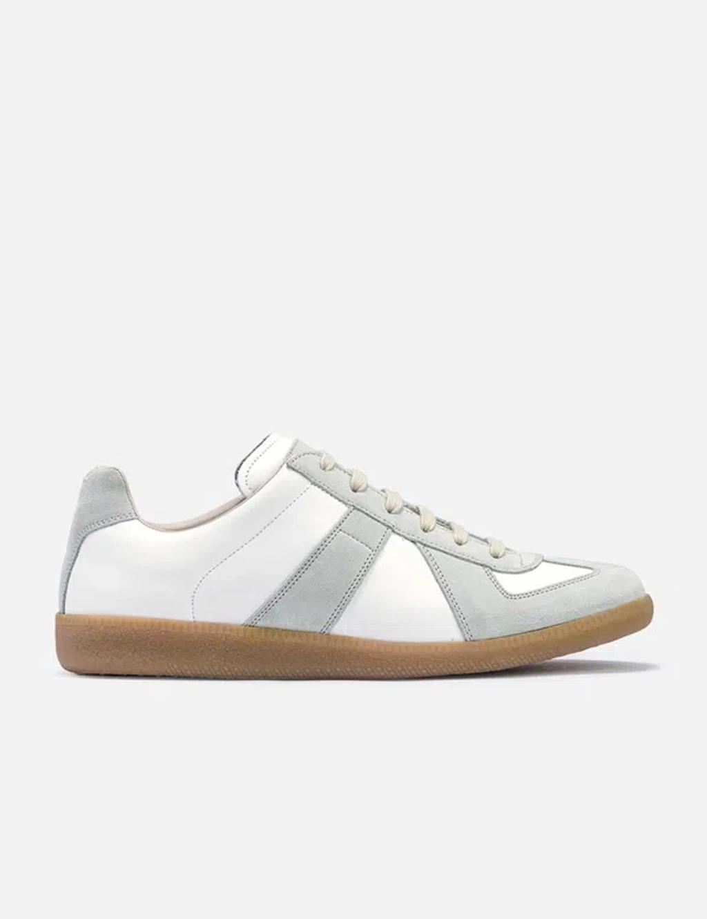 MAISON MARGIELA Bicolor Leather Replica Sneakers In White Product Image