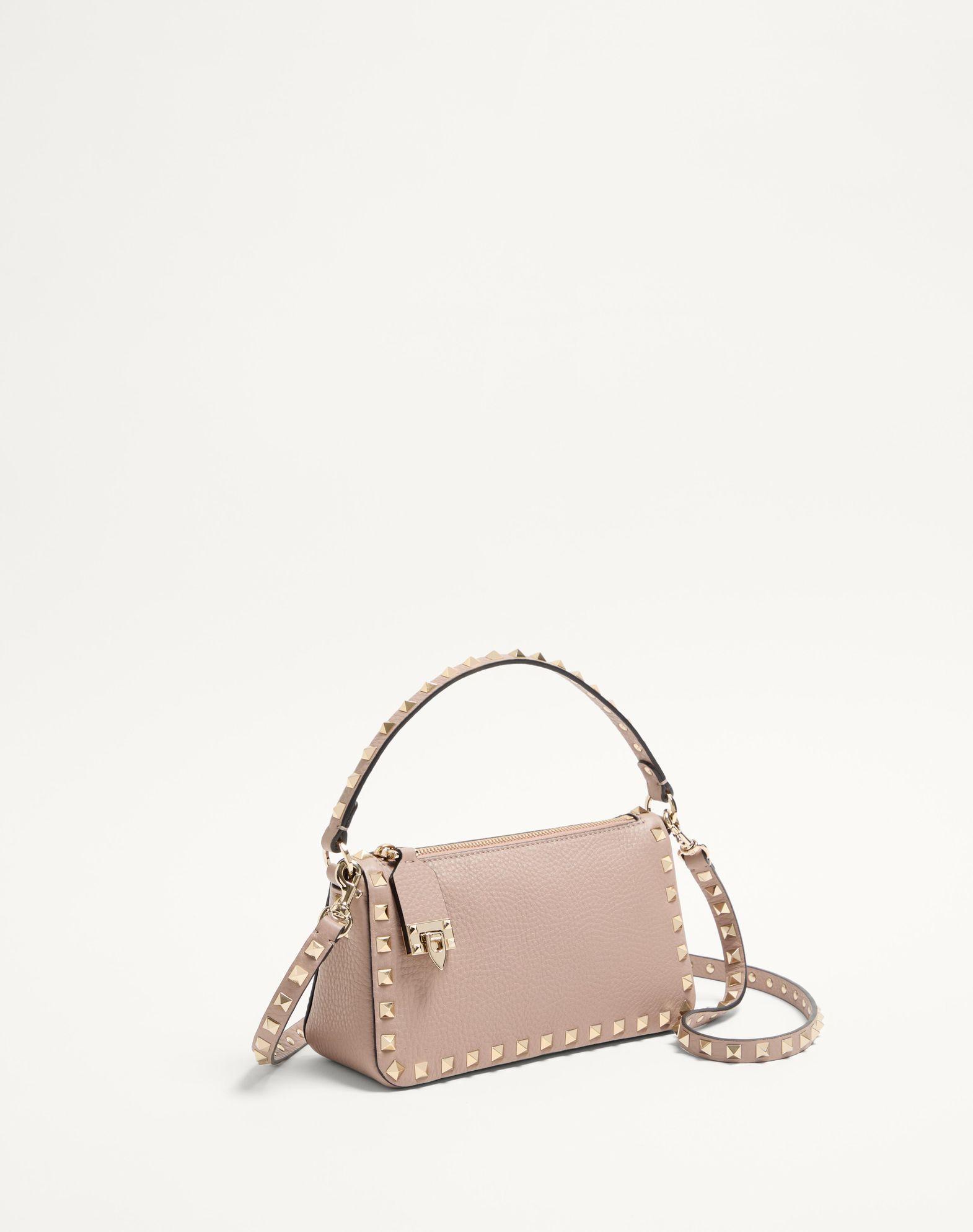 Small Rockstud Grainy Calfskin Crossbody Bag  Product Image