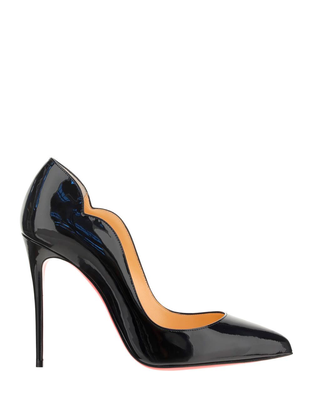 CHRISTIAN LOUBOUTIN Hot Chick Black Patent Leather Pumps Product Image