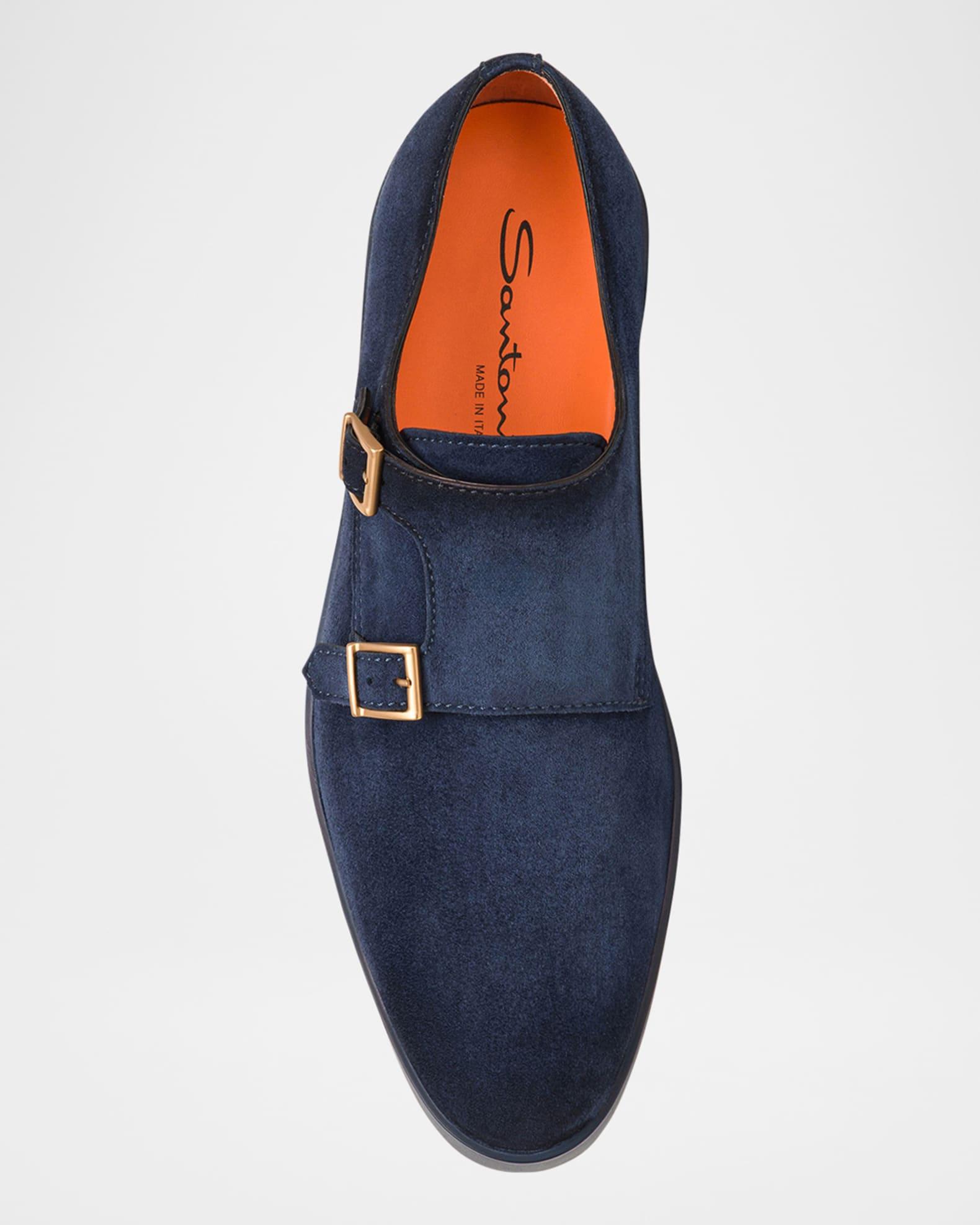 Men's Bankable Suede Double-Monk Strap Sneakers Product Image