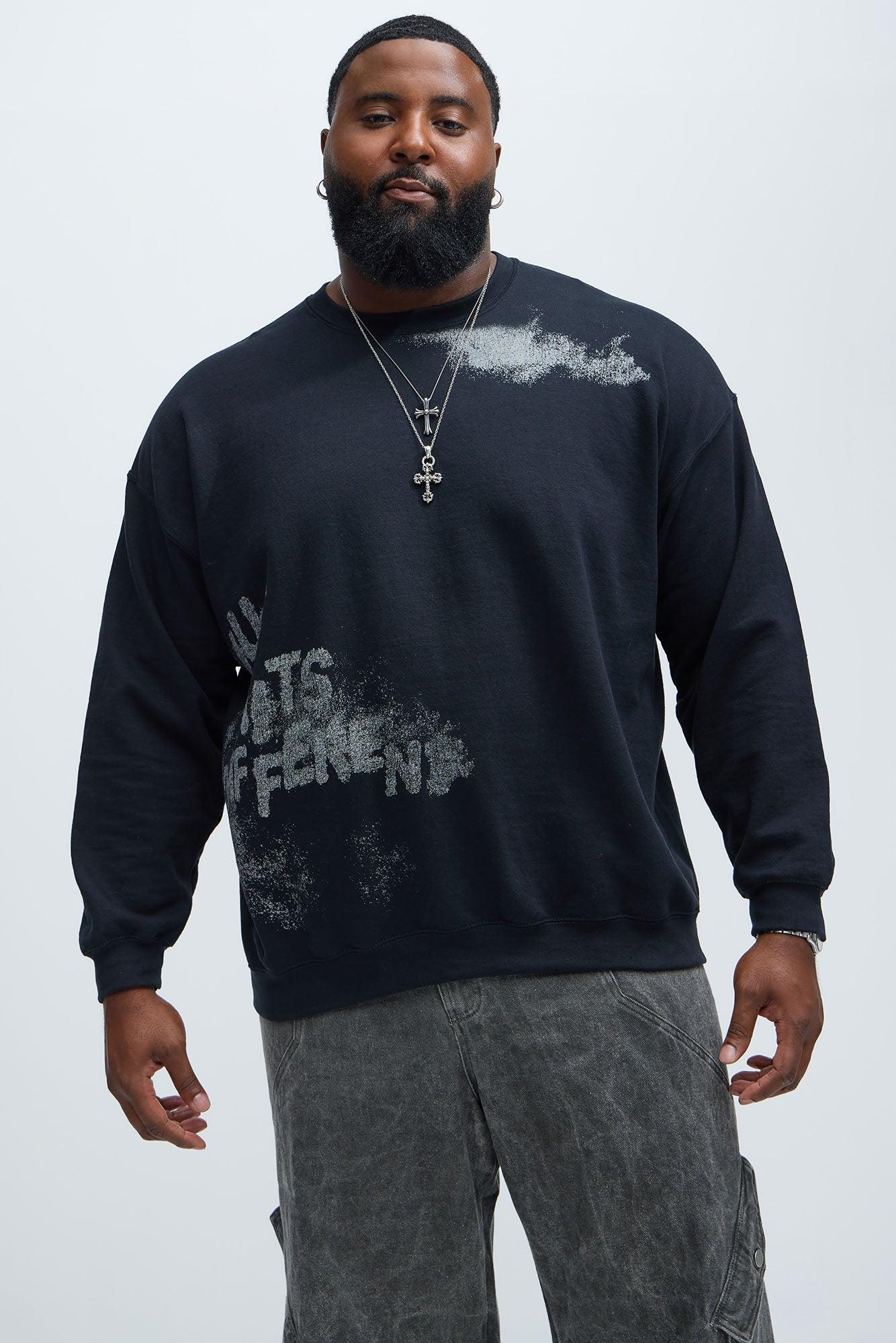 Just Hits Different Sweatshirt - Black Product Image