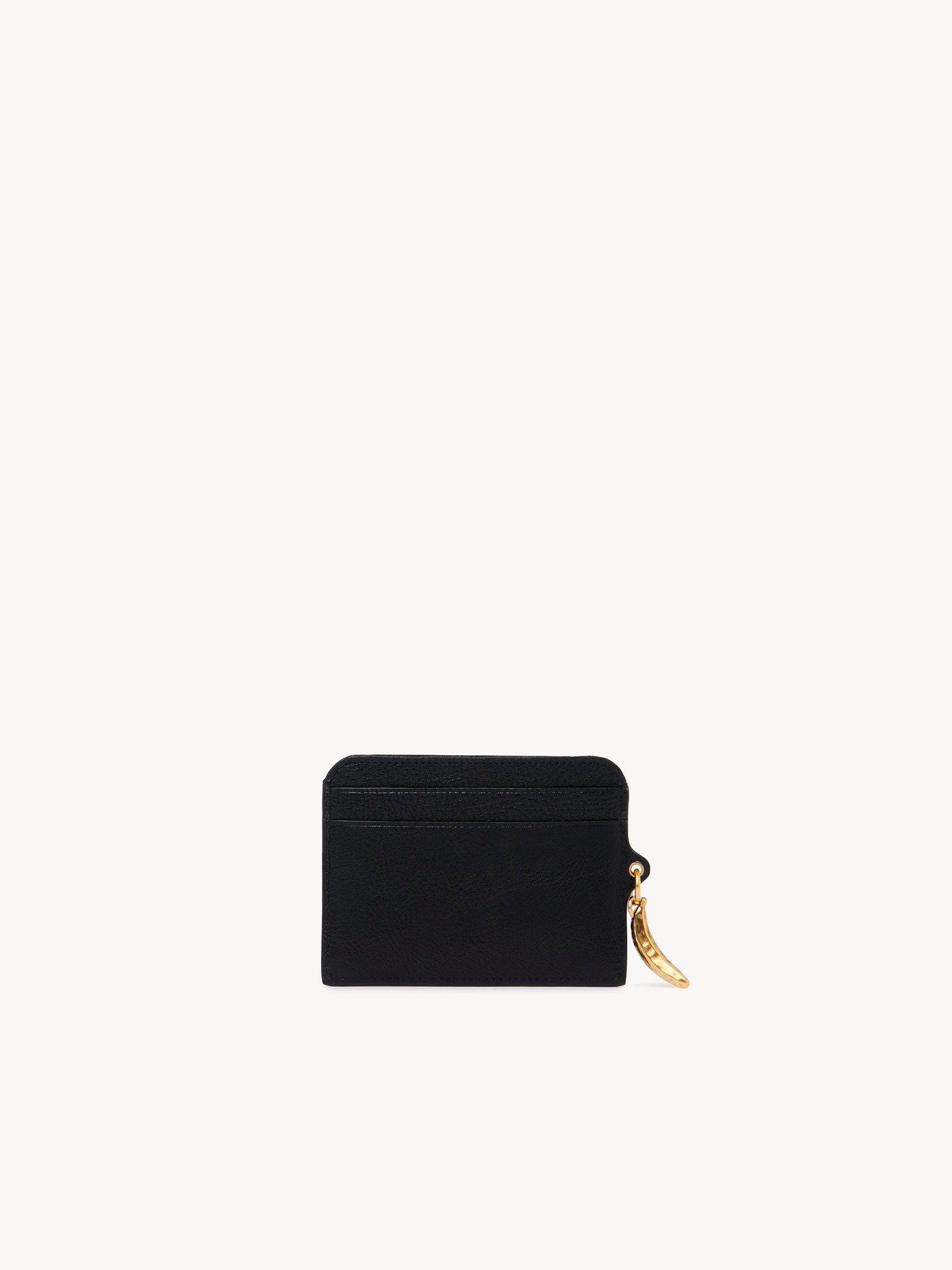 Banana card holder in grained leather Product Image