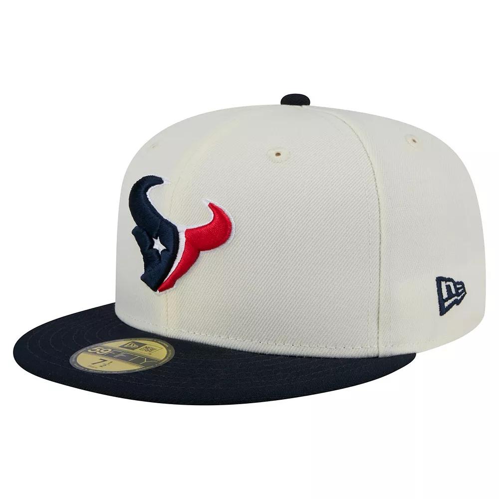 Mens New Era /Navy Houston Texans Main 59FIFTY Fitted Hat Product Image