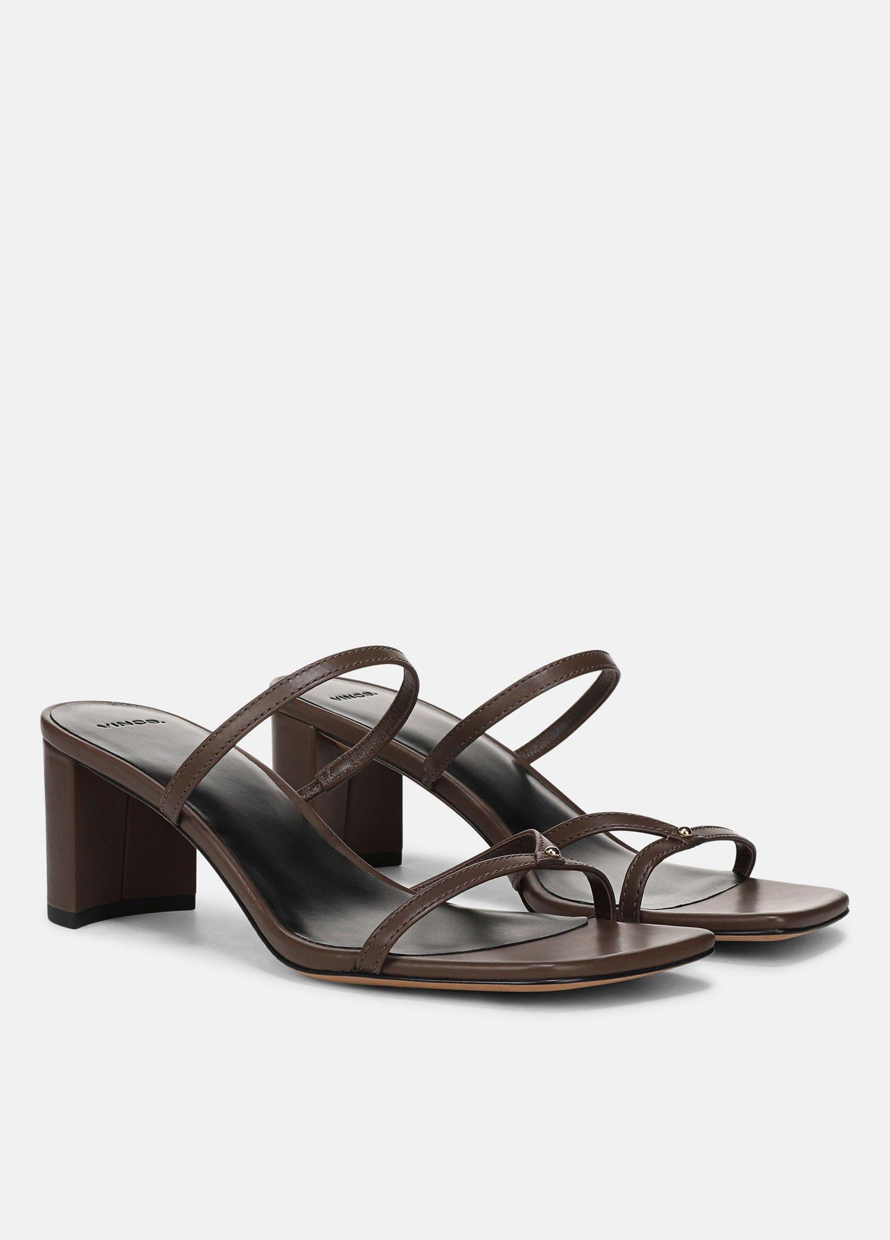 Ona Leather Heeled Sandal Product Image