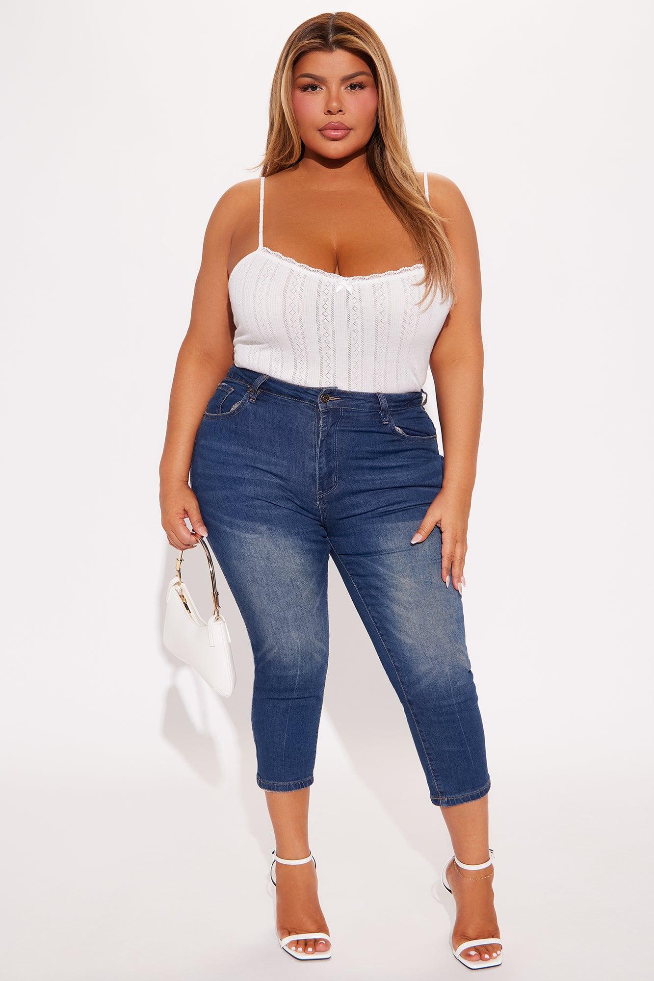 Chloe Lace Trim Cami - White Product Image