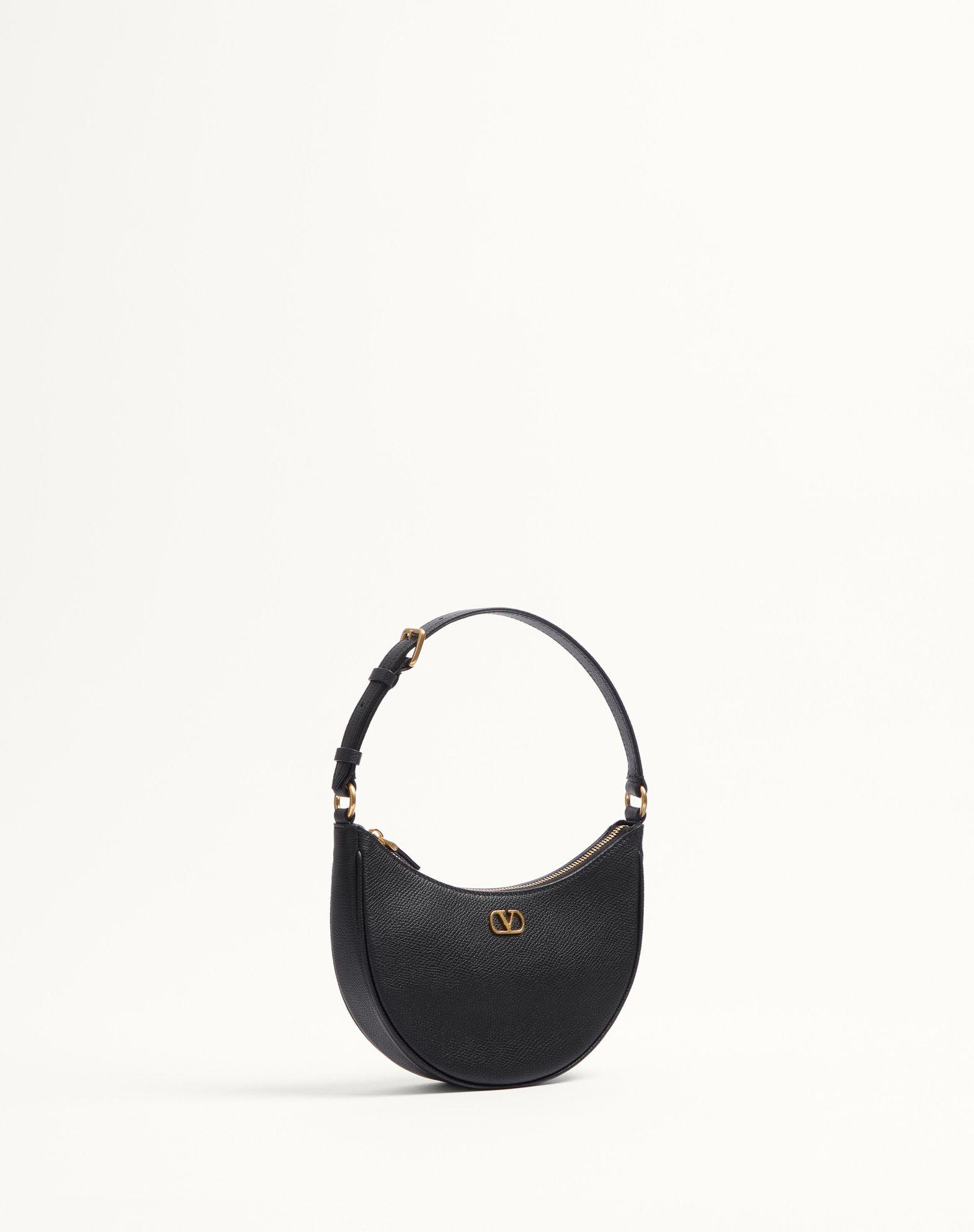 Vlogo Signature Mini Hobo Bag In Grainy Calfskin Product Image
