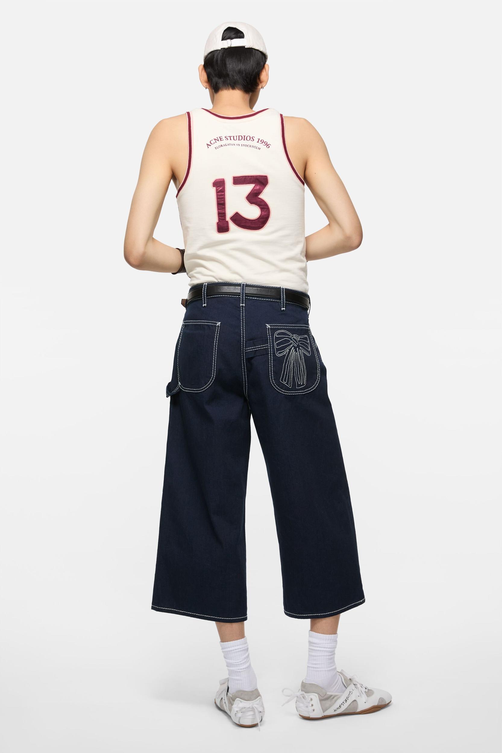 Indigo denim trousers Product Image