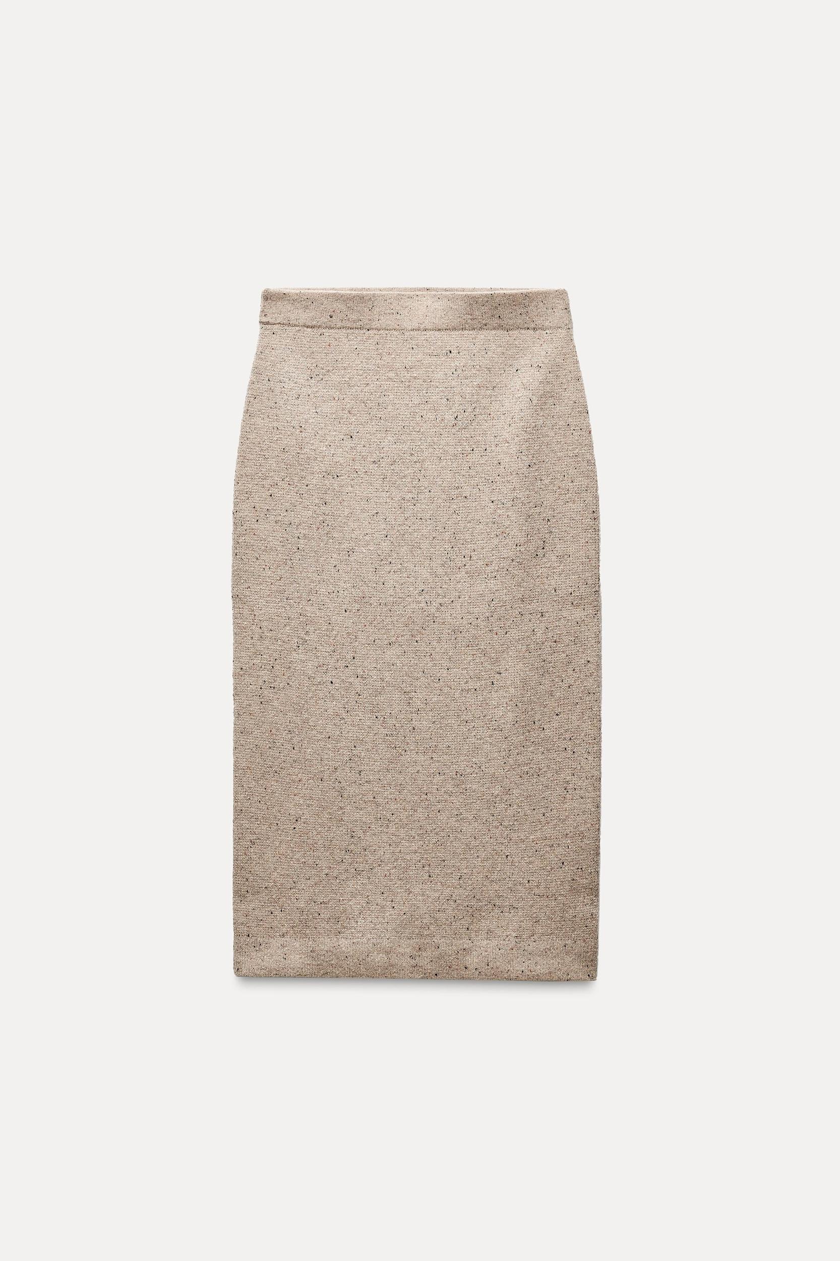 100% WOOL MIDI SKIRT Product Image