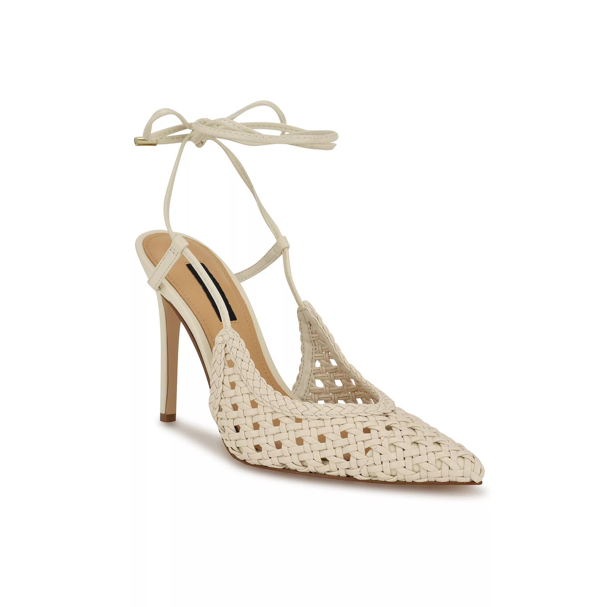 Nine West Fessla Women's Stiletto Heel Pointy Toe Dress Pumps, Size: 7, Ivory Product Image