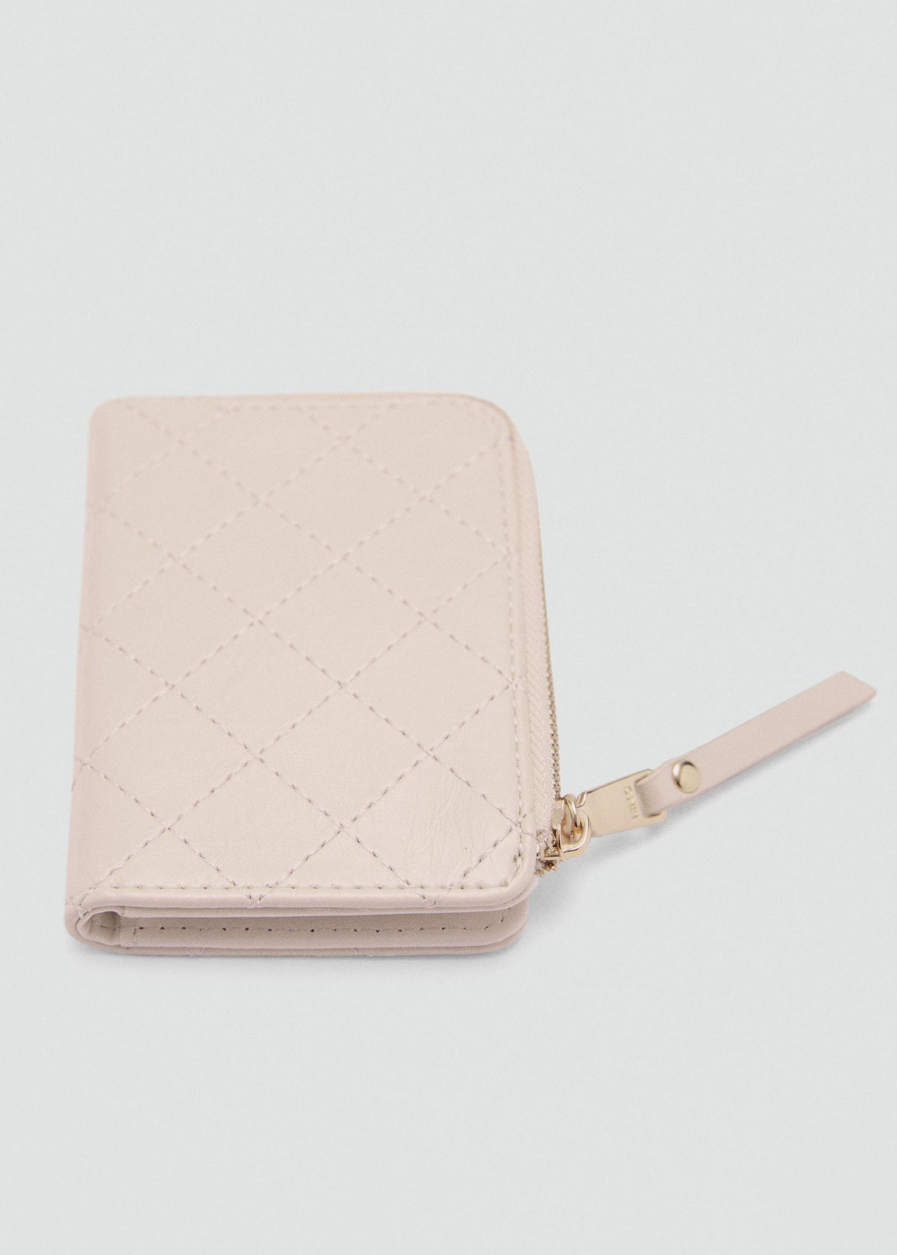 Wallet with decorative stitching - Women | MANGO USA Product Image