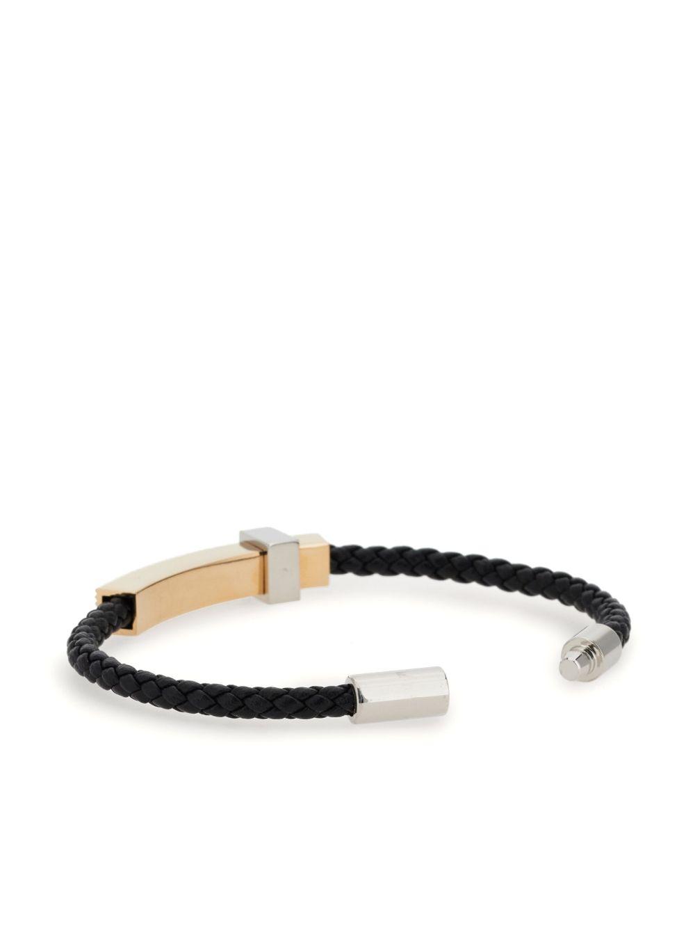 logo-engraved braided bracelet Product Image