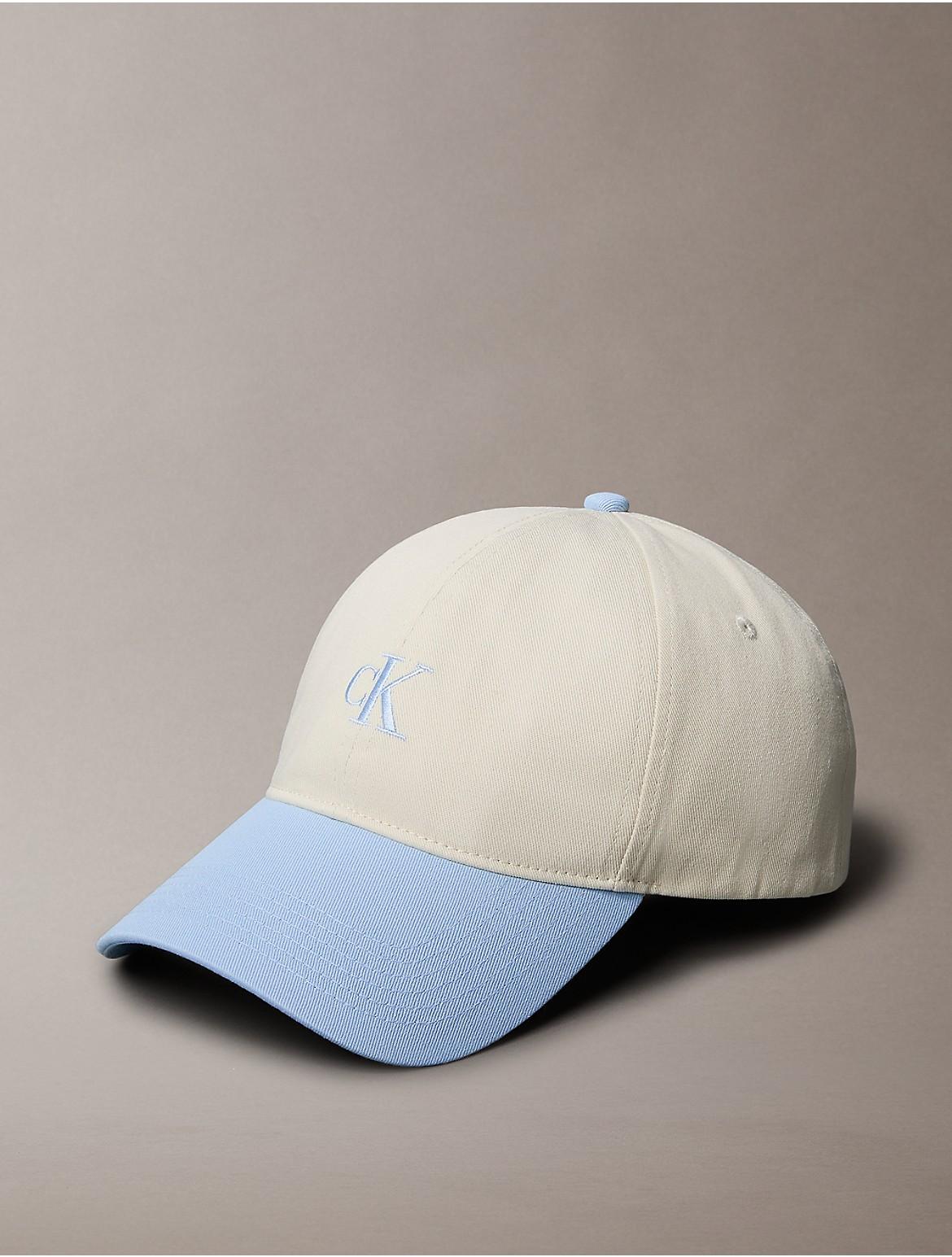 Calvin Klein Mens Contrast Embroidered Logo Baseball Cap - Blue Product Image