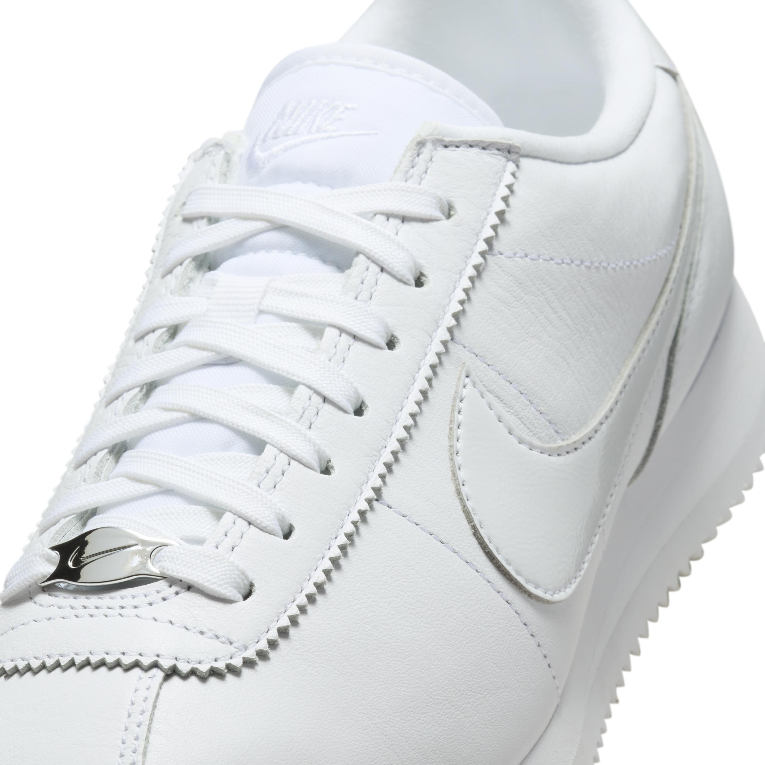Nike Womens Cortez 23 Premium Leather Casual Shoes in White Product Image