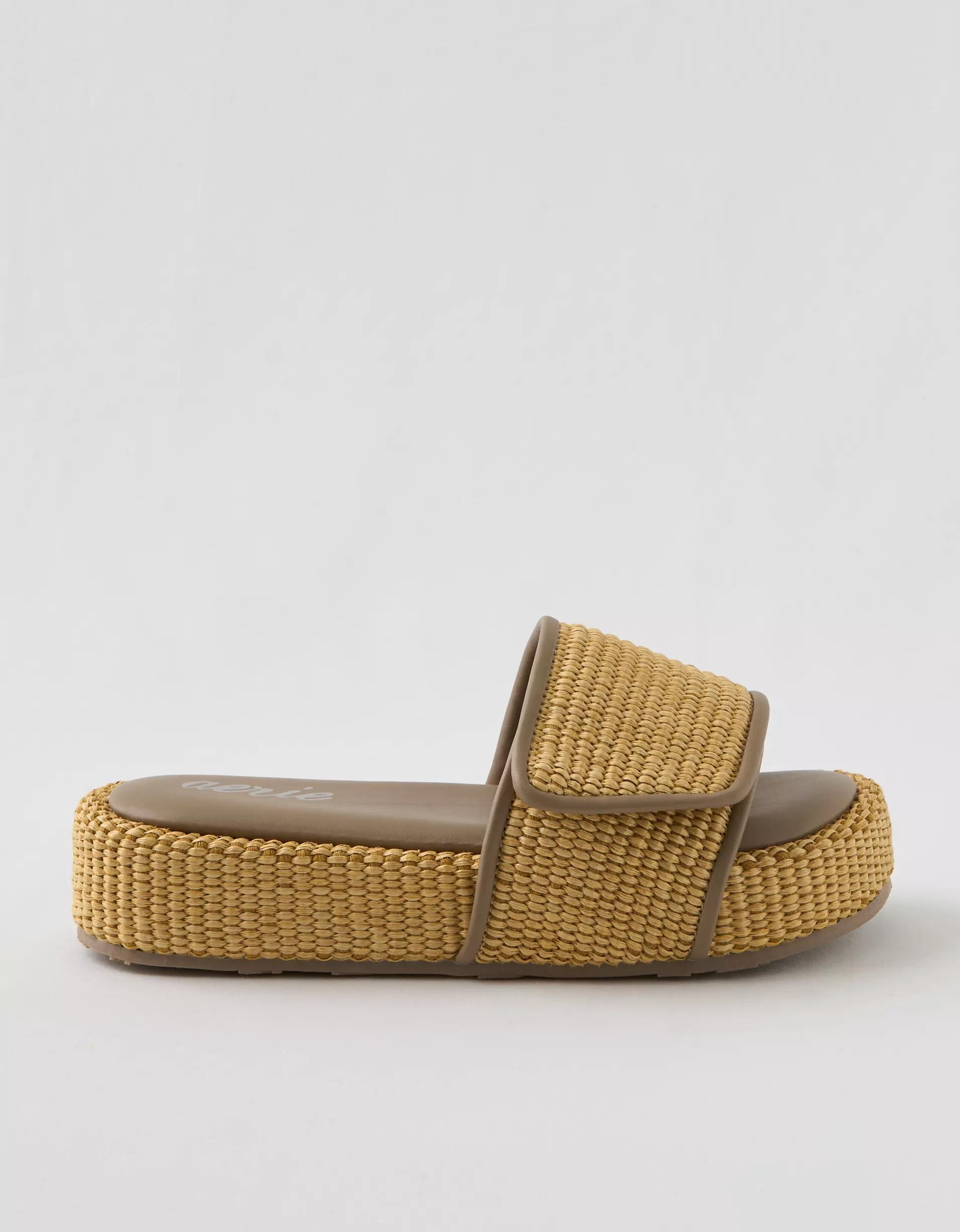 Aerie Straw Sandal Product Image