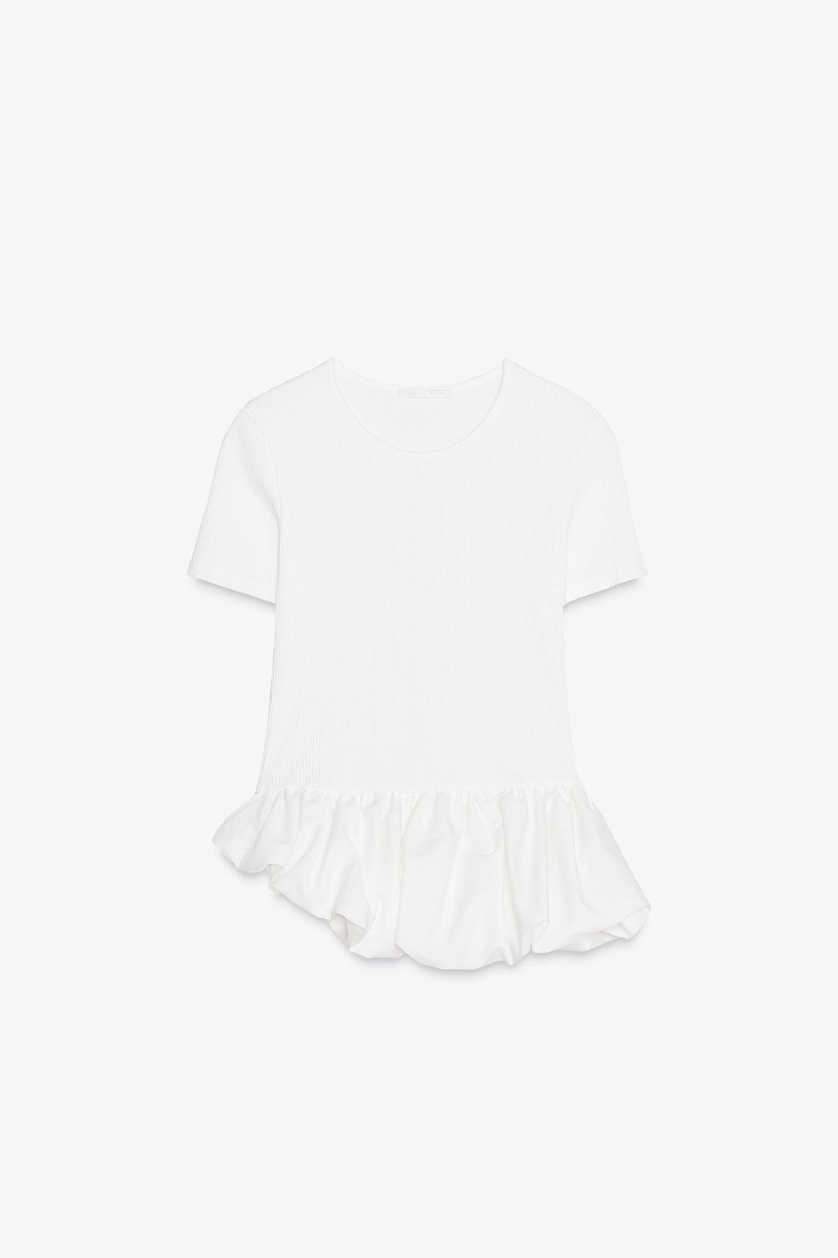 PEPLUM COMBINATION T-SHIRT Product Image