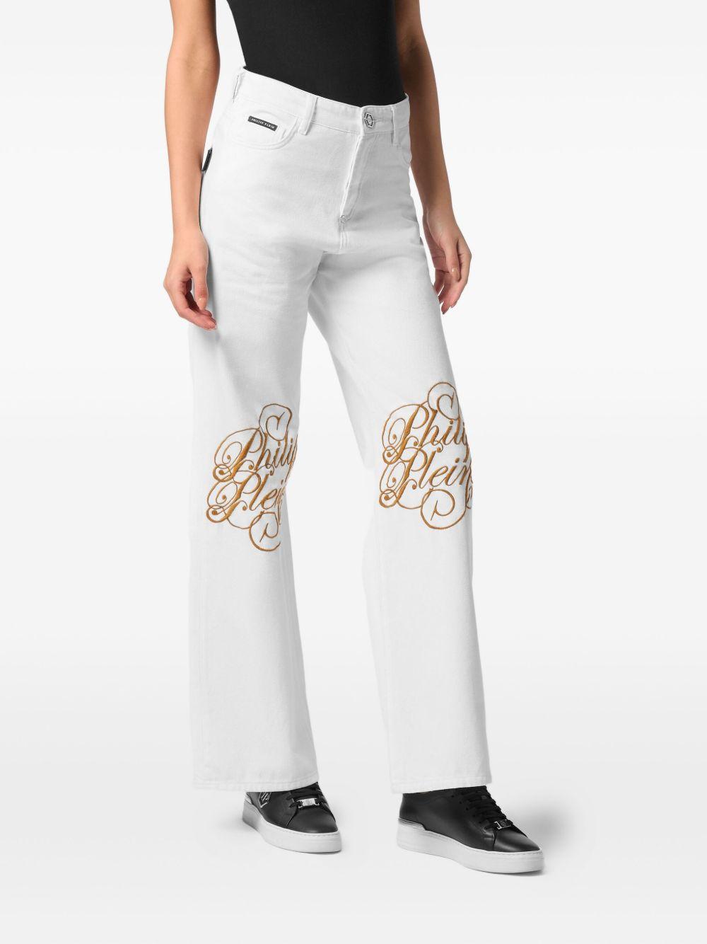 logo-embroidered jeans Product Image