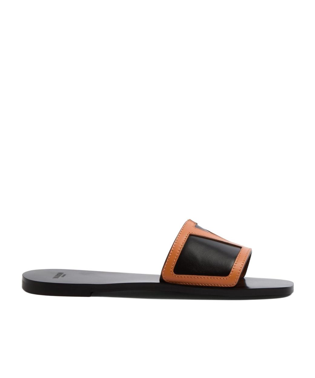 VALENTINO GARAVANI Viva Superstar Slide Sandal In Nappa Leather In Black Product Image