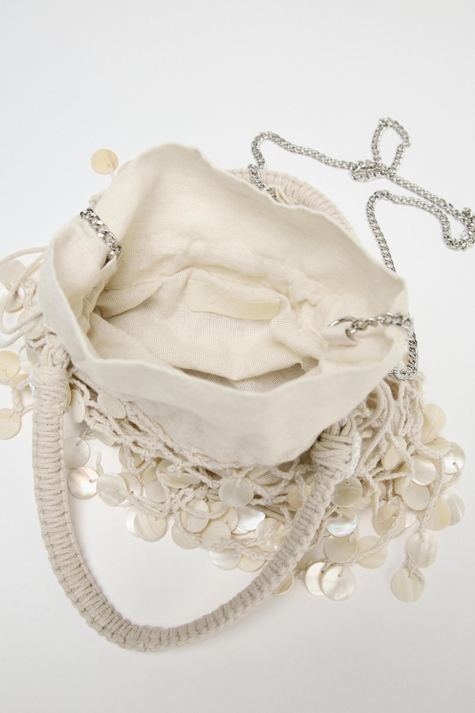 PEARLESCENT APPLIQUÉ BAG Product Image