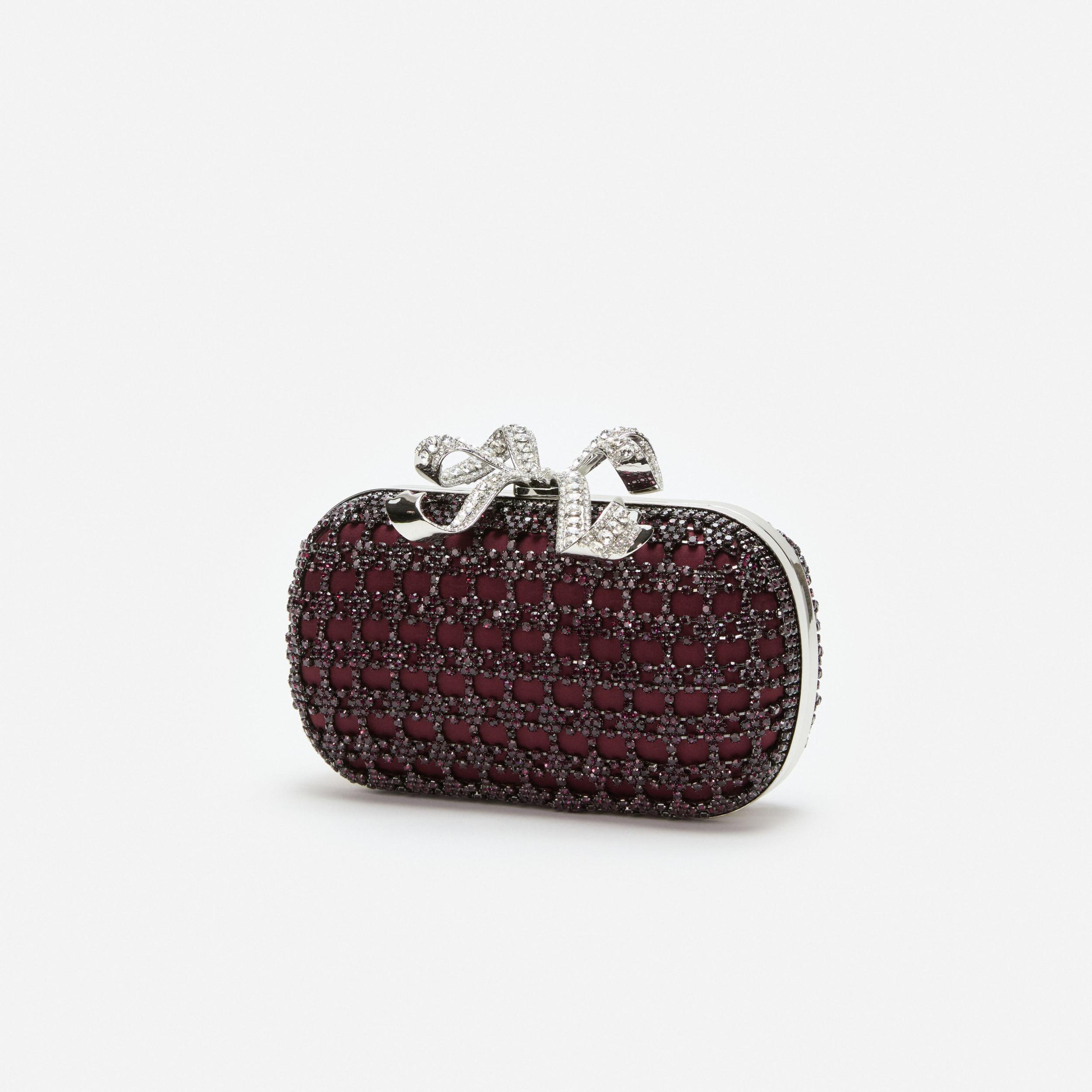 Burgundy Chainmail Clutch Bag Product Image