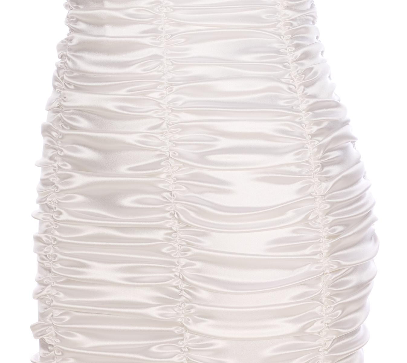 DOLCE & GABBANA Knee Length Dress Adjustable Straps In White Product Image